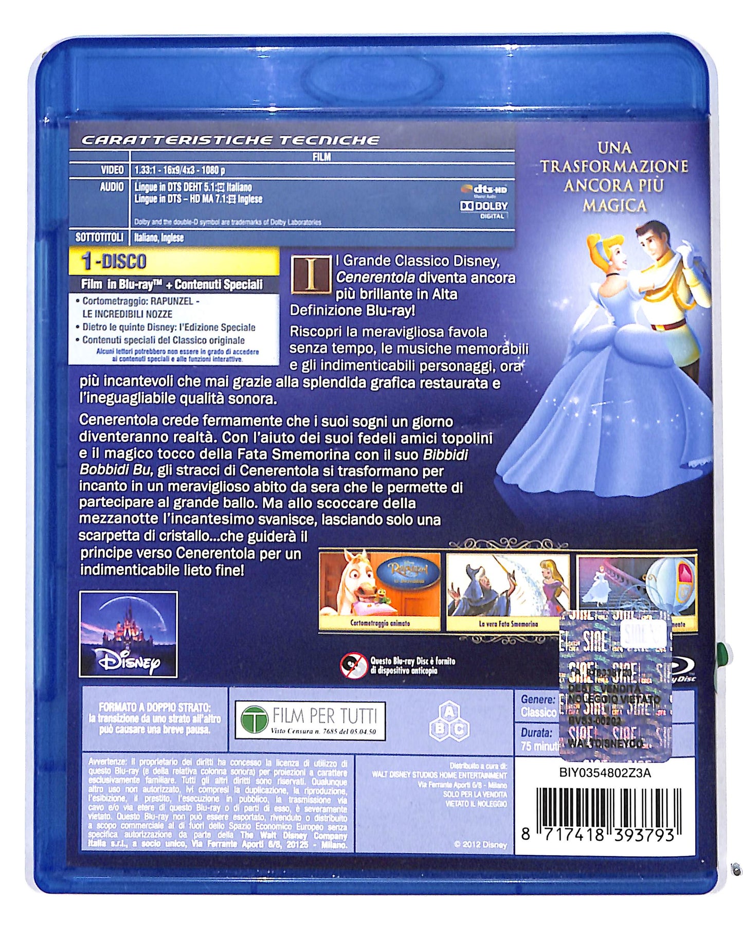 EBOND Cenerentola Edizione Speciale BLURAY BLURAY DB686464