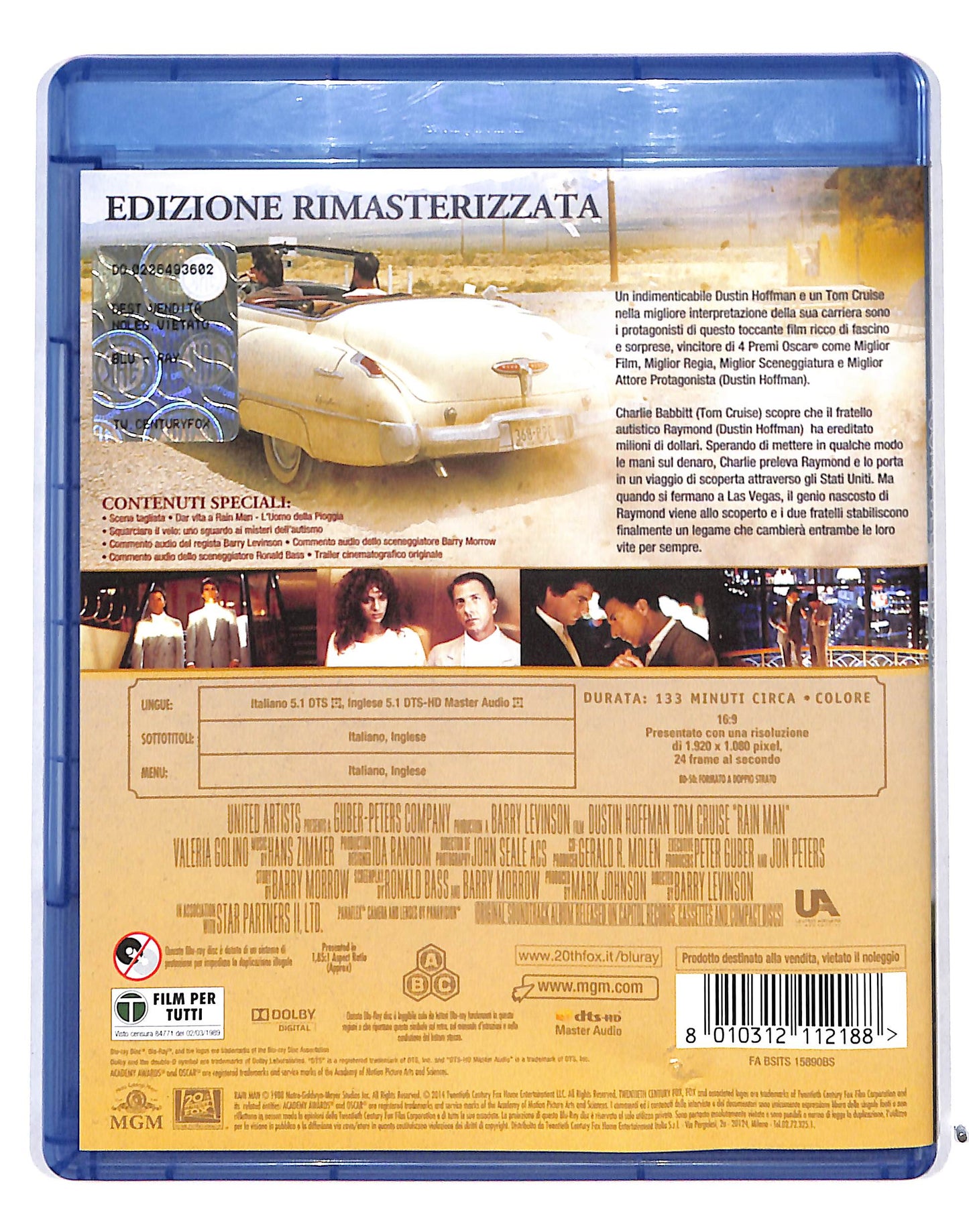EBOND Rain Man L'uomo della pioggia BLURAY BLURAY DB686467