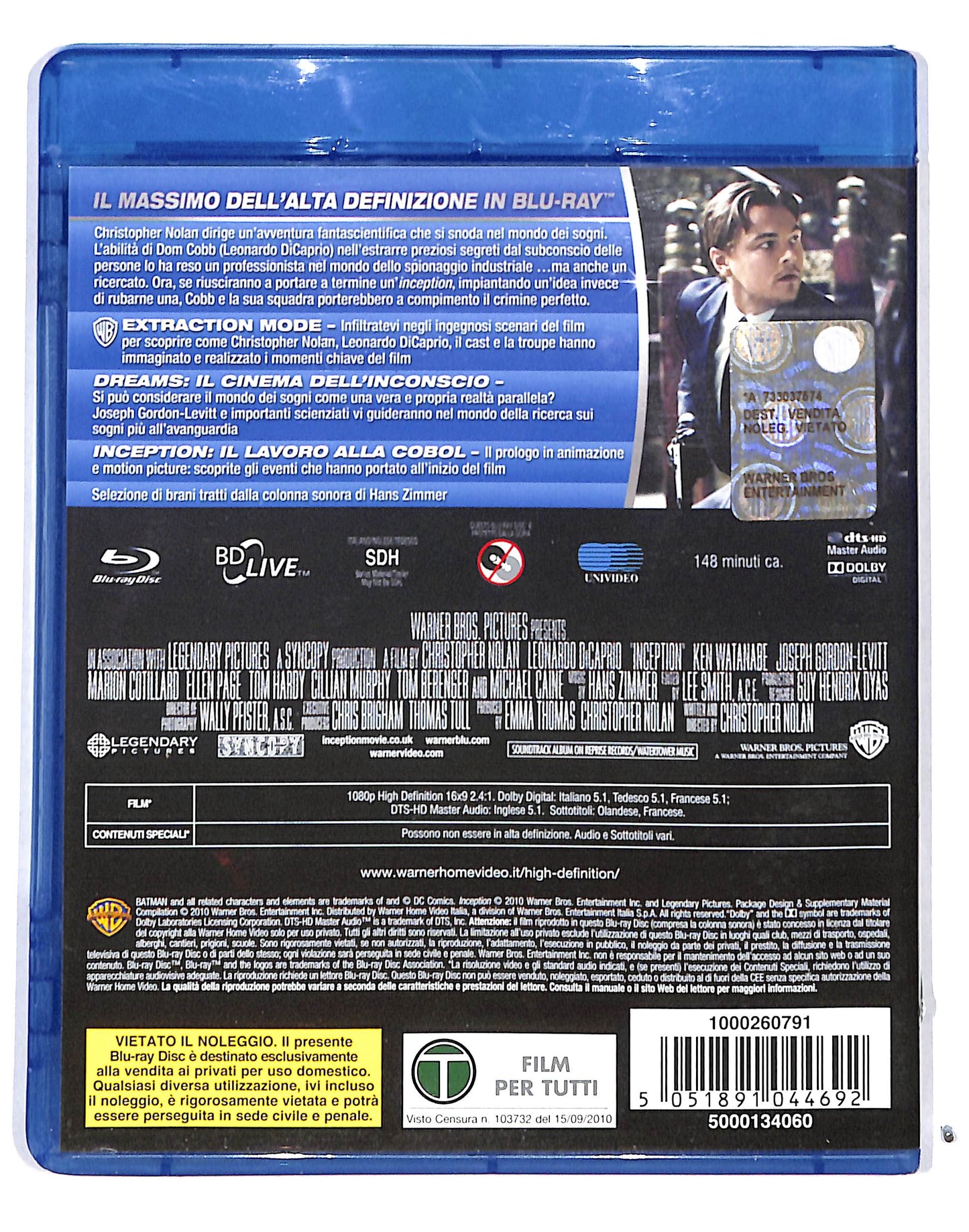 EBOND Inception BLURAY BLURAY DB686470