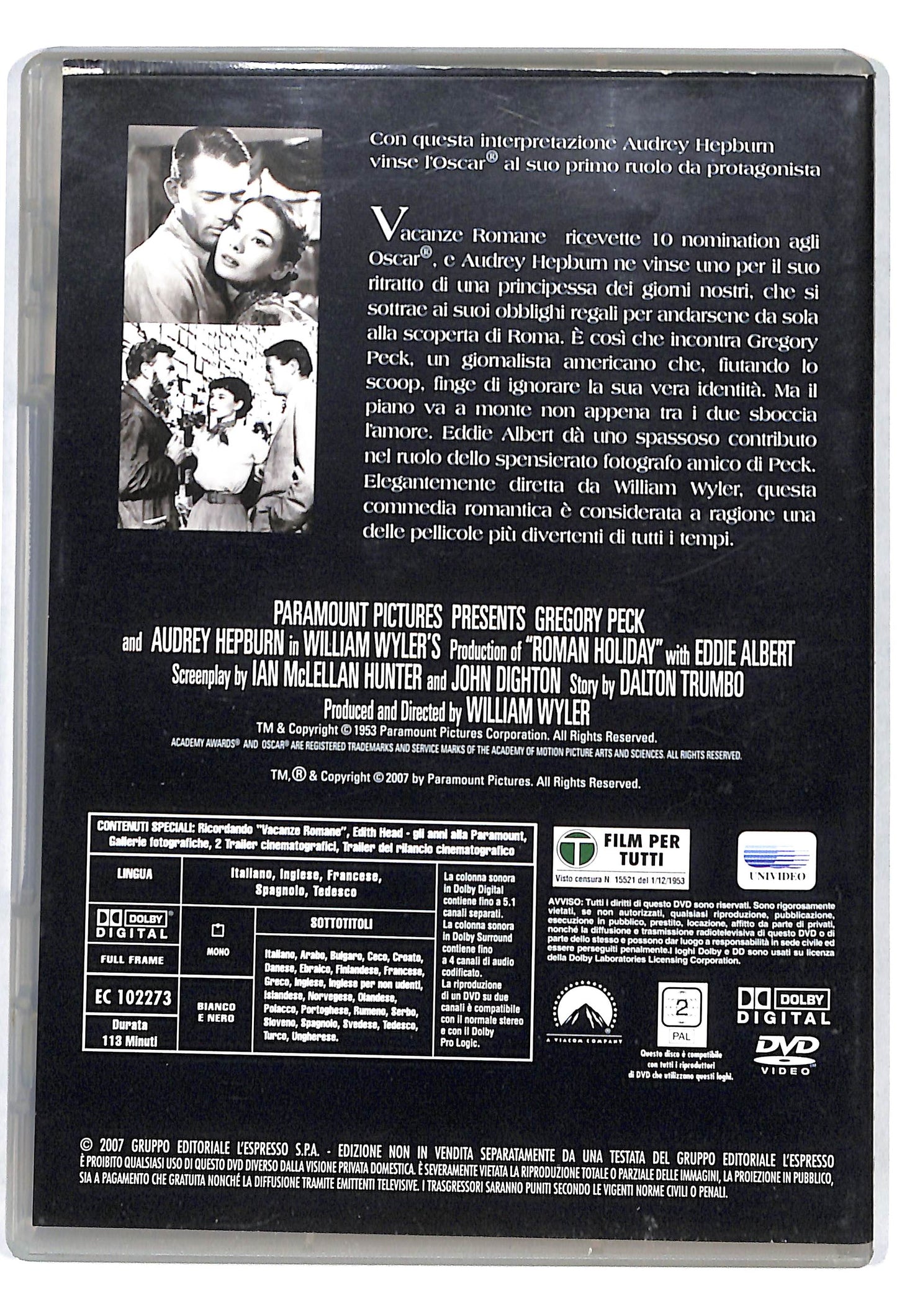 EBOND Vacanze Romane EDITORIALE DVD DB687030