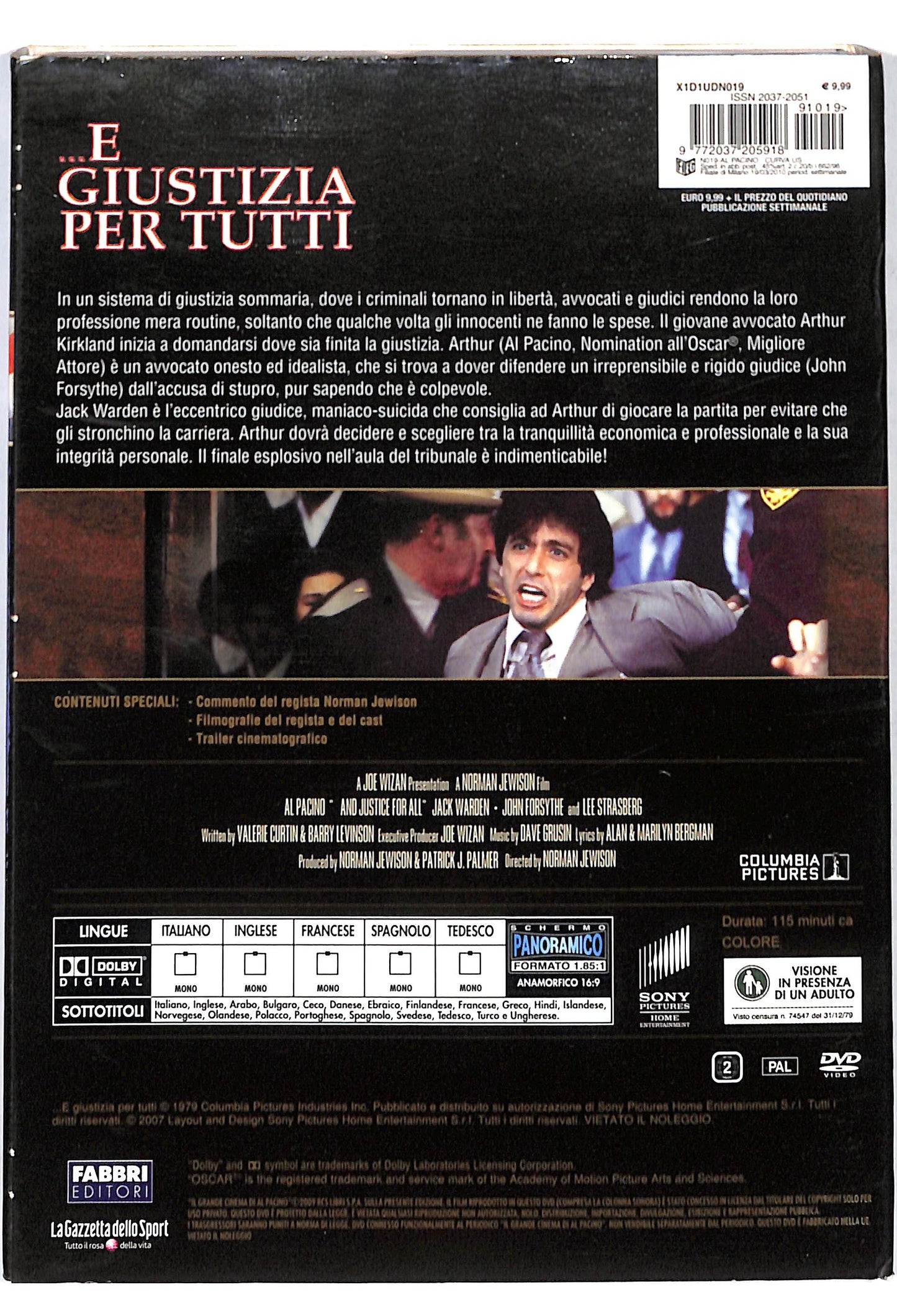 EBOND E giustizia per tutti - il grande cinema di AL Pacino DVD DB687062
