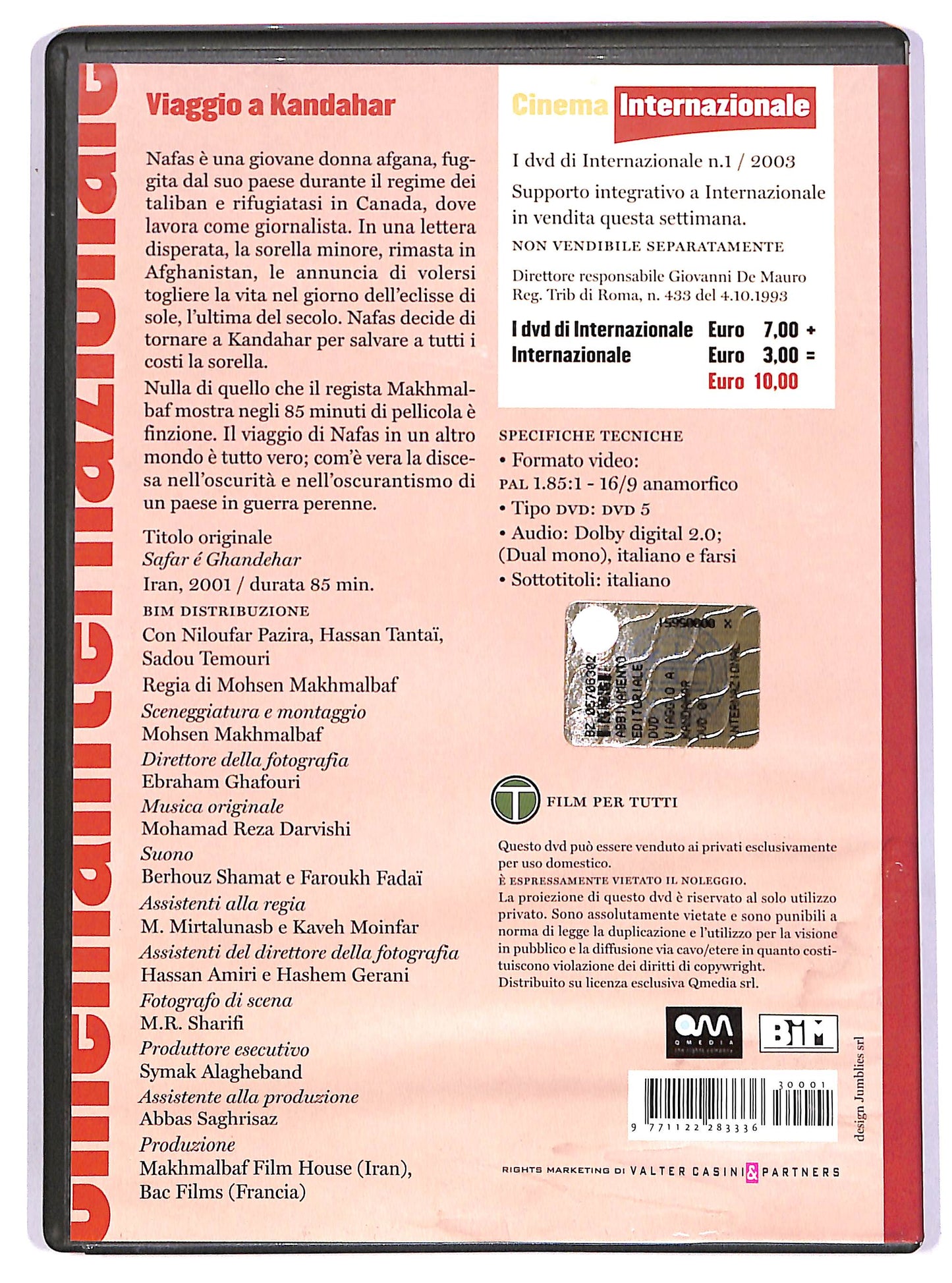 EBOND Viaggio a Kandahar EDITORIALE DVD DB687212
