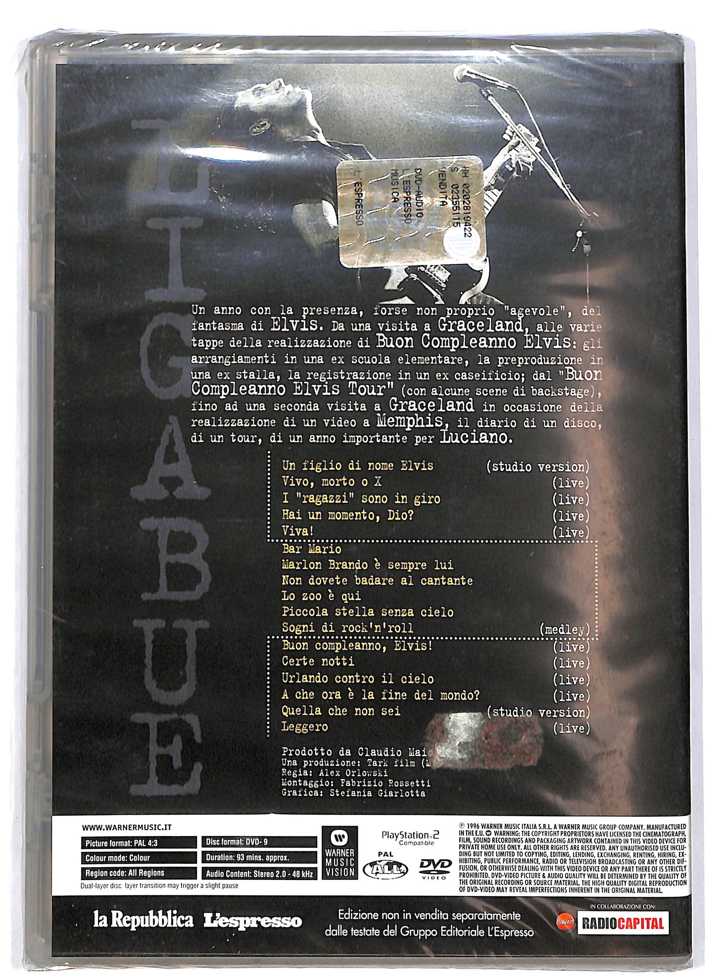 EBOND Luciano Ligabue Ligabue Live. Un Anno Con Elvis EDITORIALE DVD DB687215