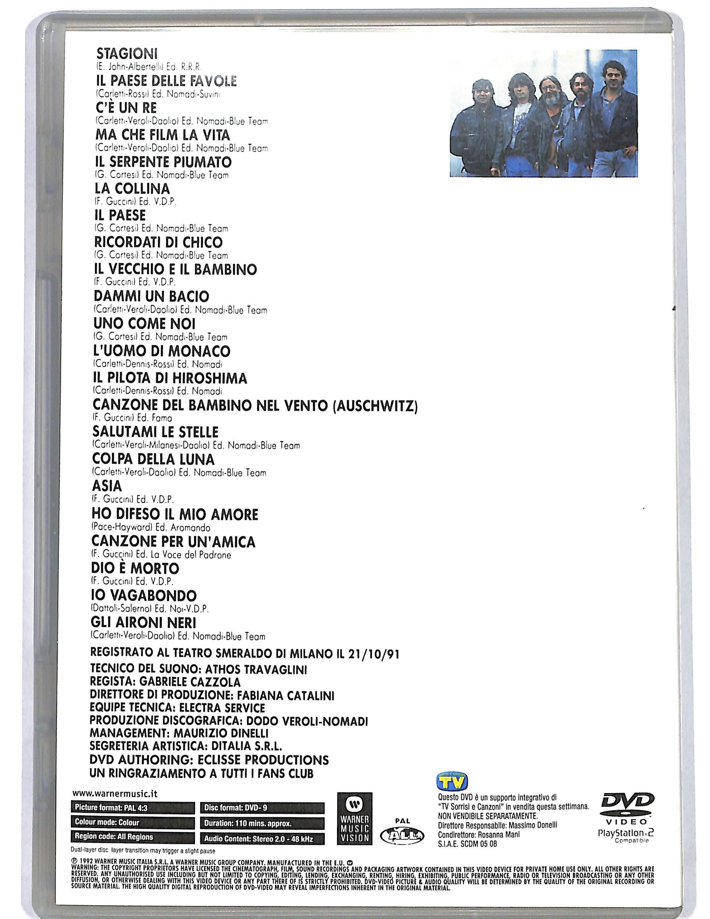 EBOND Nomadi Gente Come Noi In Concerto EDITORIALE DVD DB687238