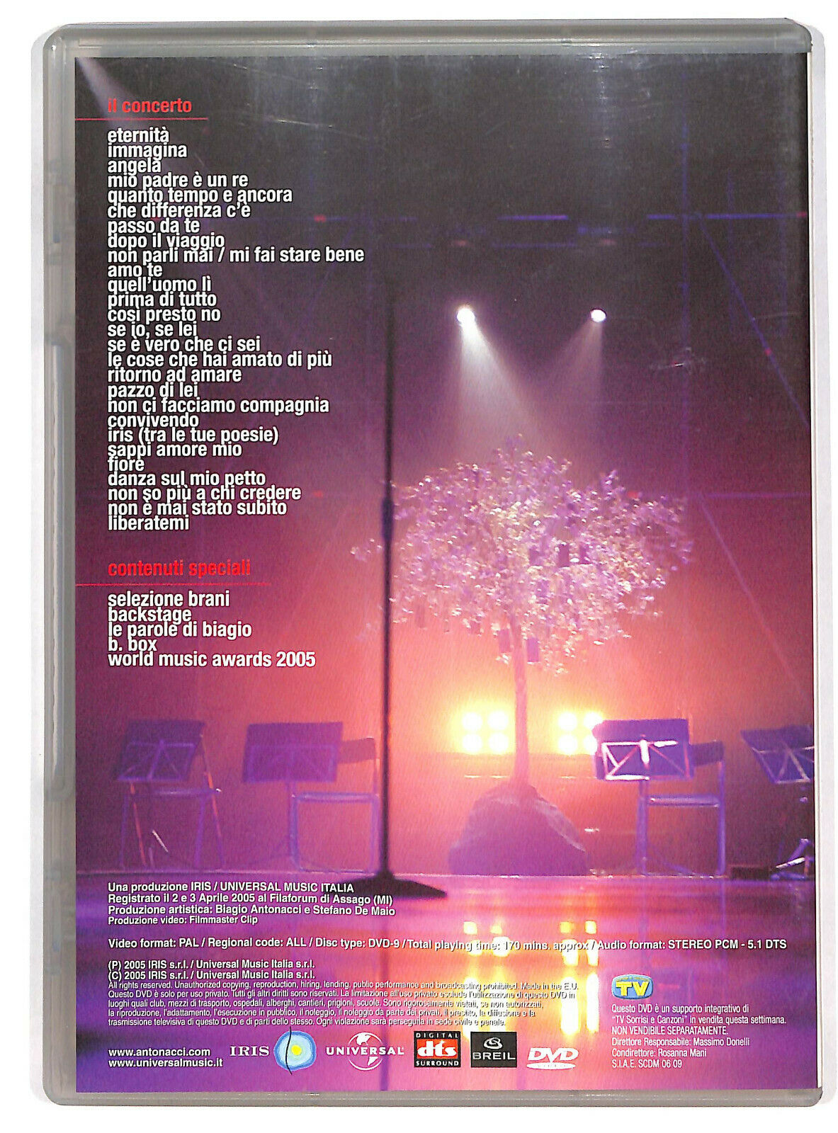EBOND Biagio Antonacci - Convivo Convivendo Tour 2005 DVD DB687605