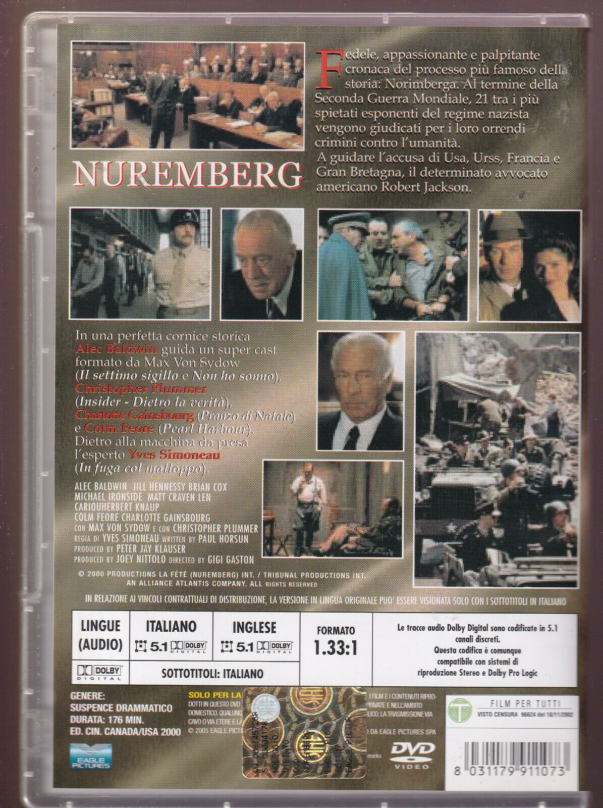 EBOND Nuremberg Slim Case DVD DB687704