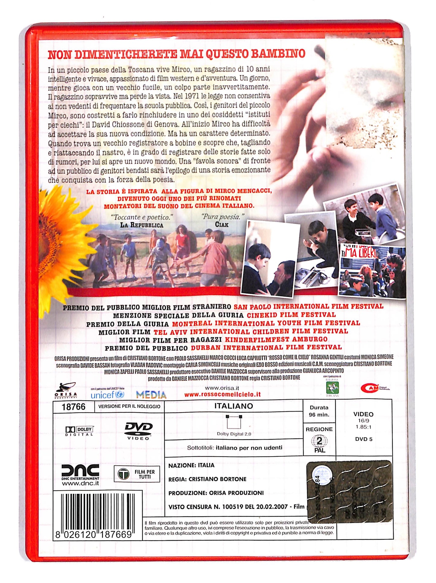 EBOND Rosso come il cielo NOLEGGIO DVD DB687823