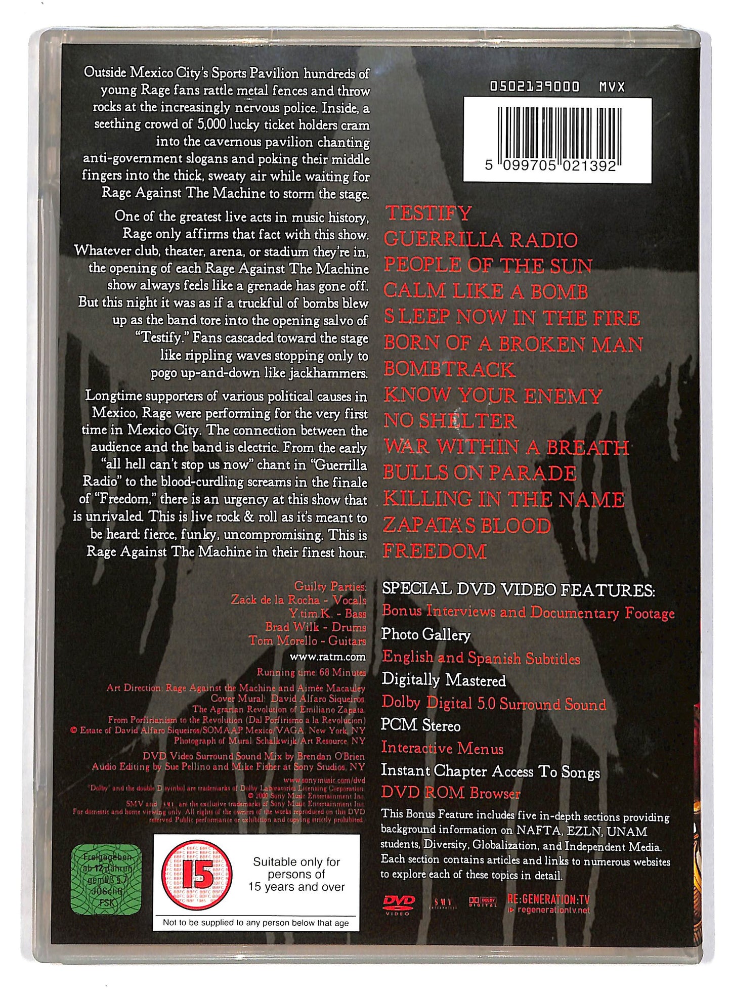 EBOND Rage Against The Machine - The Battle Of Mexico City DVD DB688923