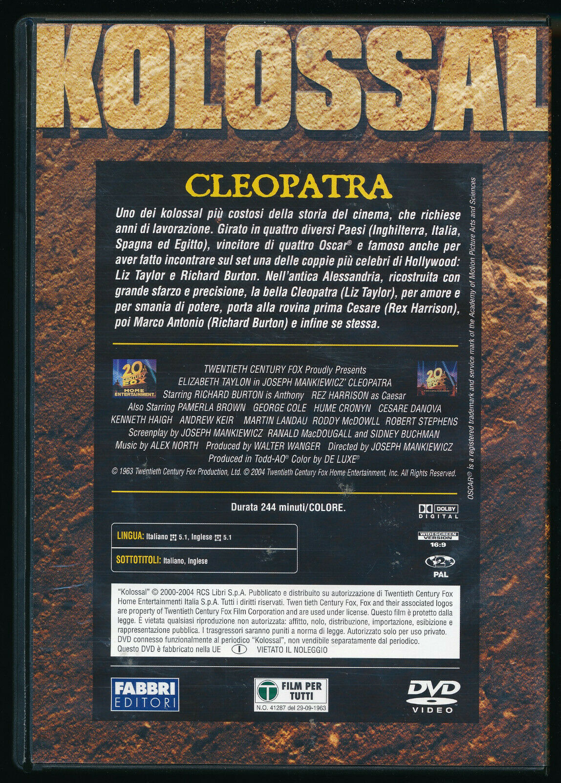 EBOND Cleopatra Editoriale DVD DB688952