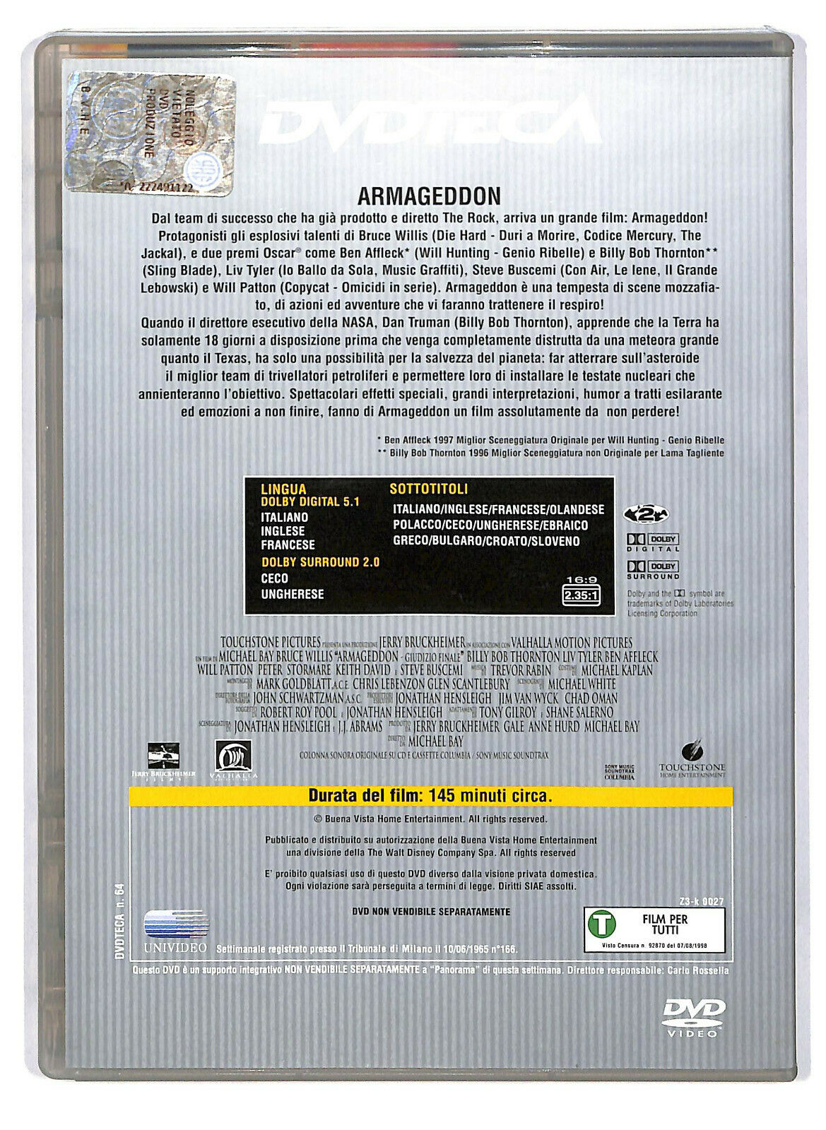 EBOND Armageddon - Giudizio Finale  Editoriale DVD DB688964