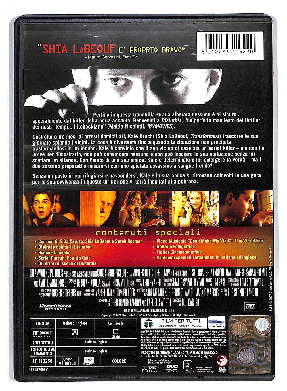 EBOND Disturbia DVD DB689114