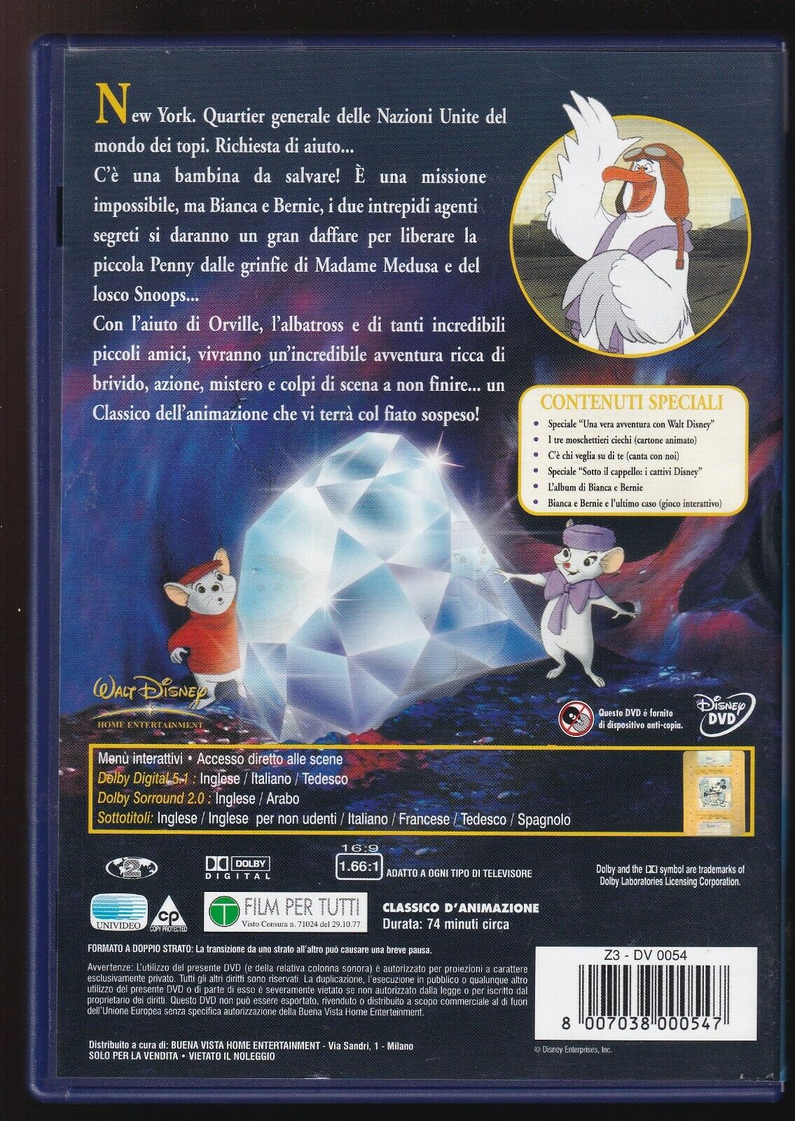 EBOND Le Avventure Di Bianca e Bernie DVD DB689139