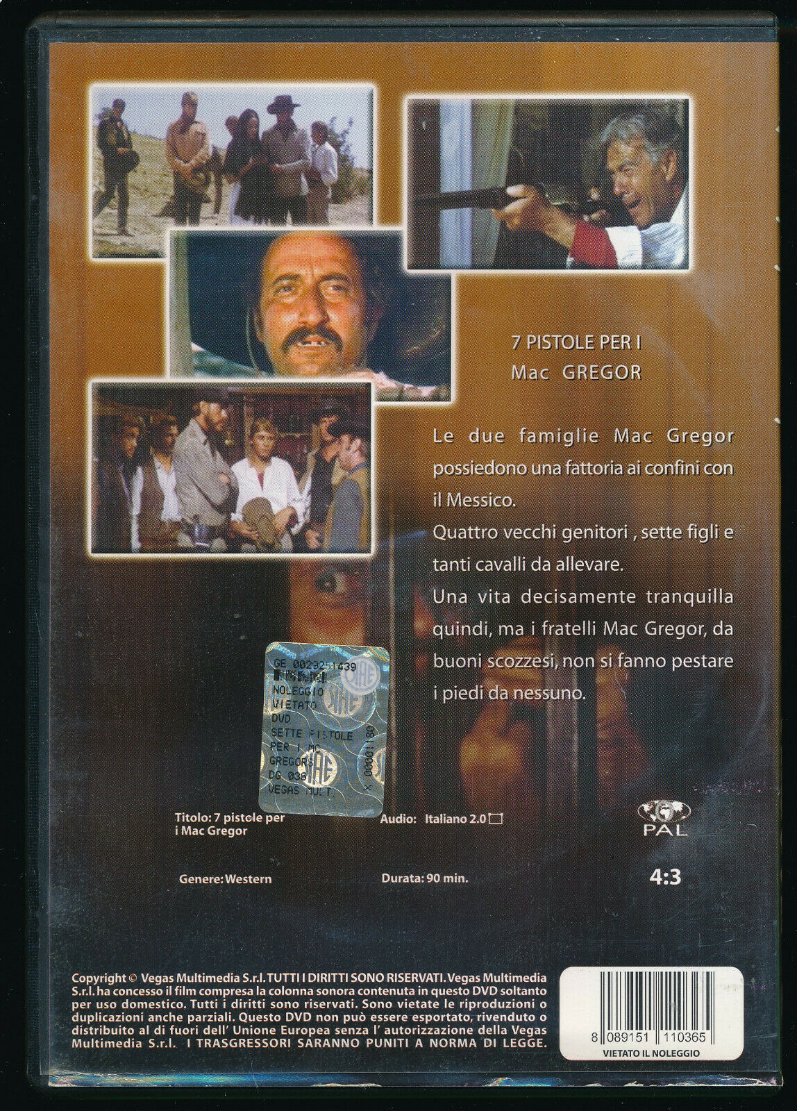 EBOND 7 Pistole Per i Mac Gregor DVD DB689147