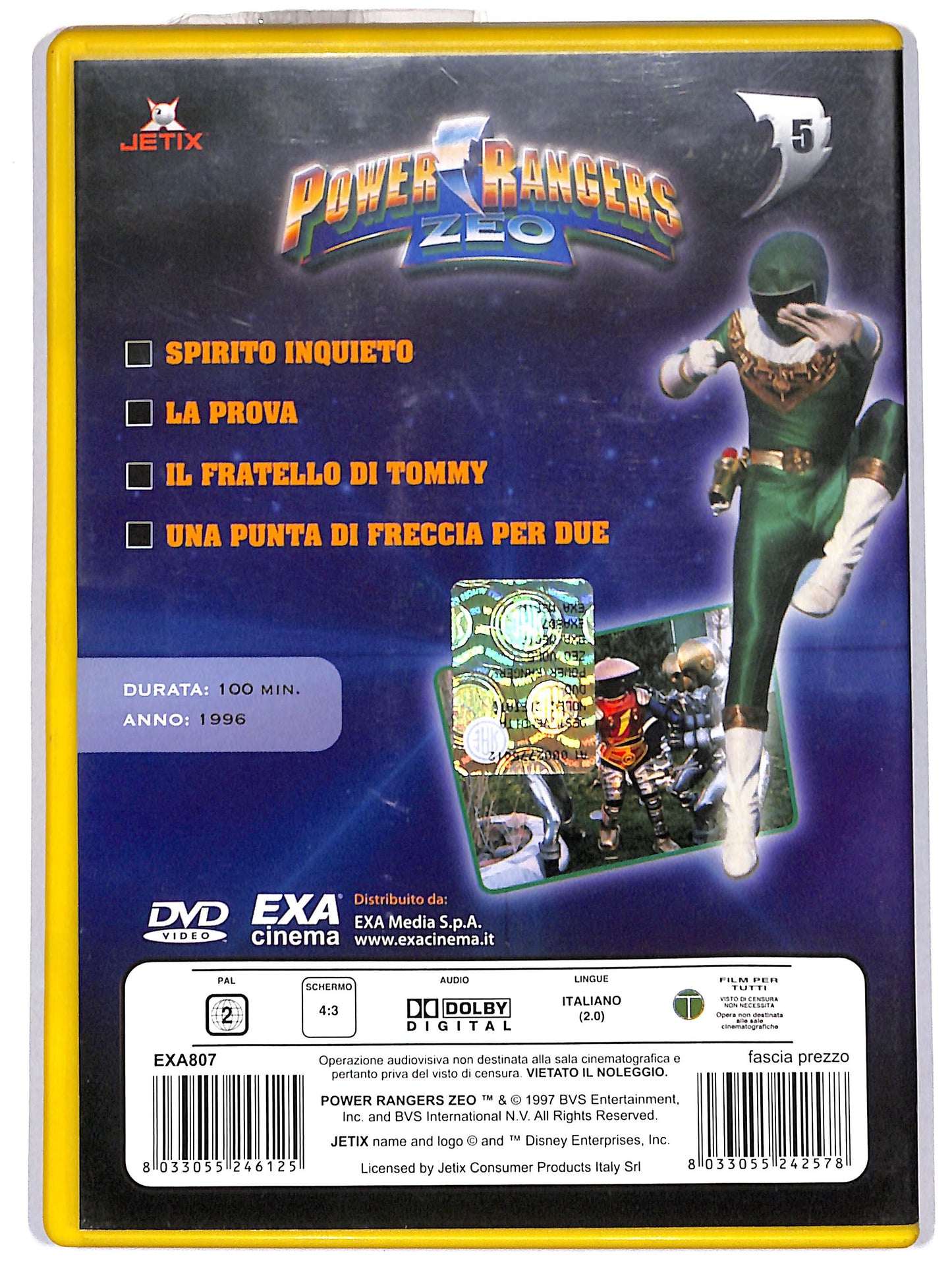 EBOND power rangers zeo volume 5 EDITORIALE DVD DB689150