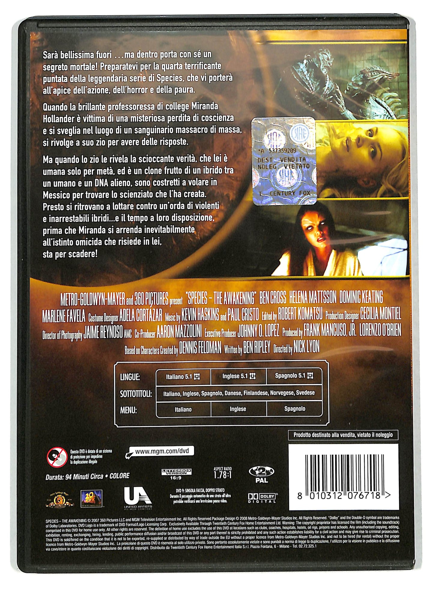 EBOND Species 4 DVD DB689158