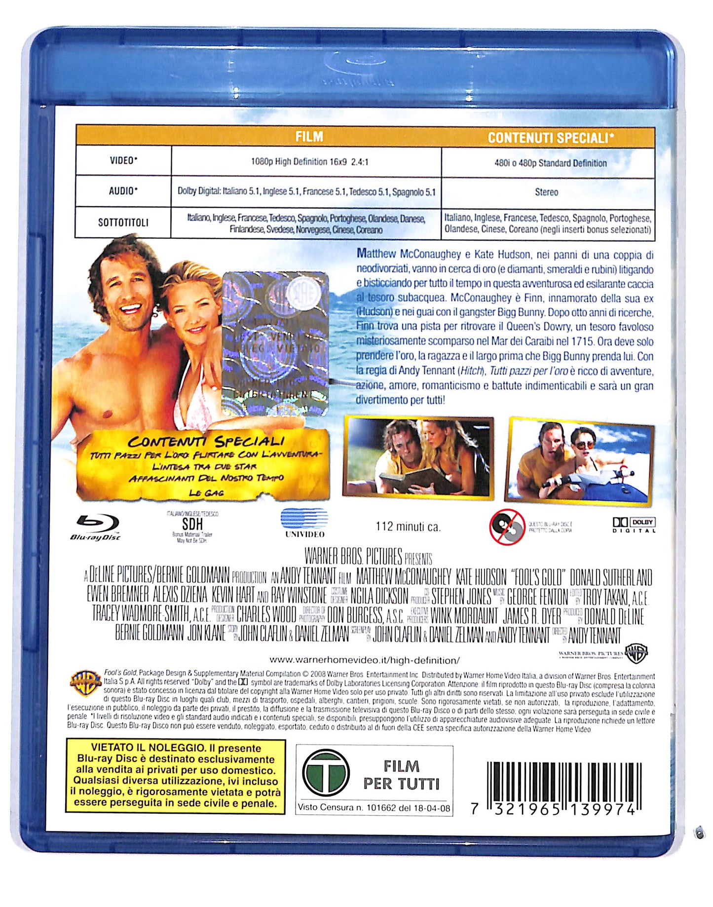 EBOND Tutti pazzi per l'oro BLURAY BLURAY DB689206