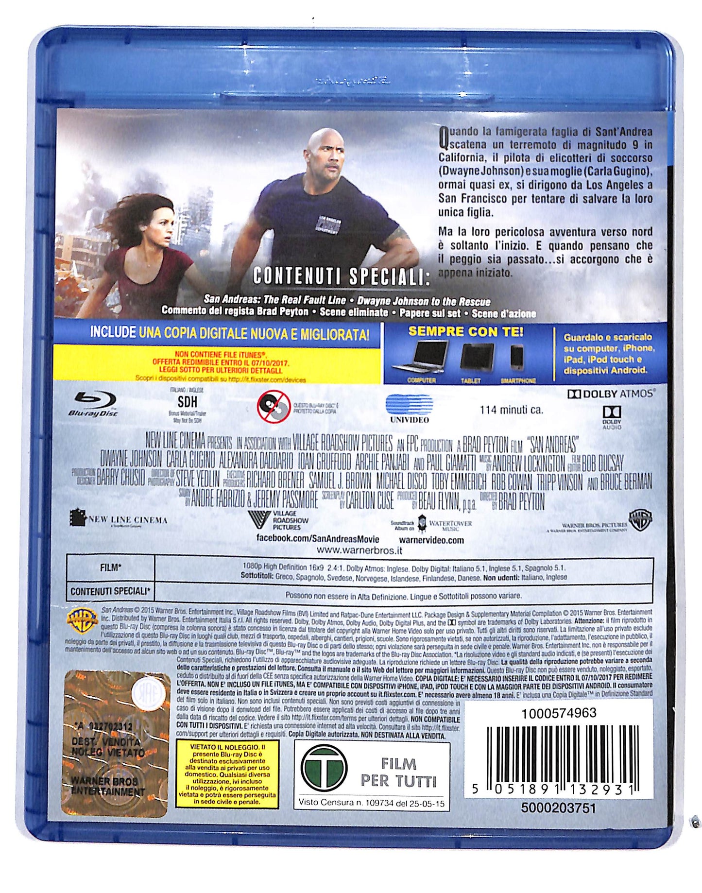 EBOND San Andreas BLURAY + COPIA DIGITALE BLURAY DB689212