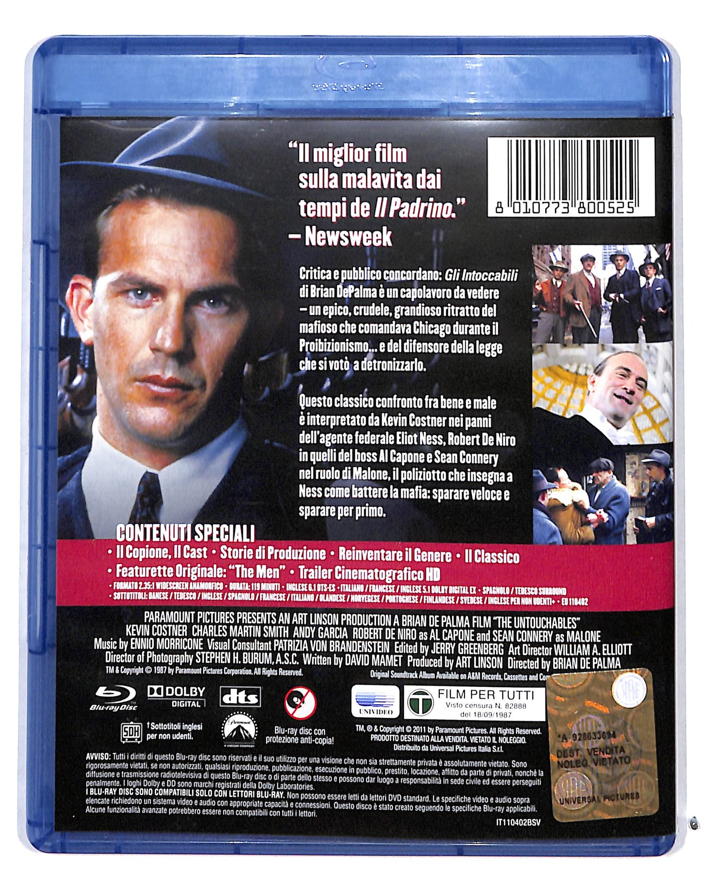 EBOND Gli intoccabili EDIZIONE SPECIALE BLURAY BLURAY DB689221
