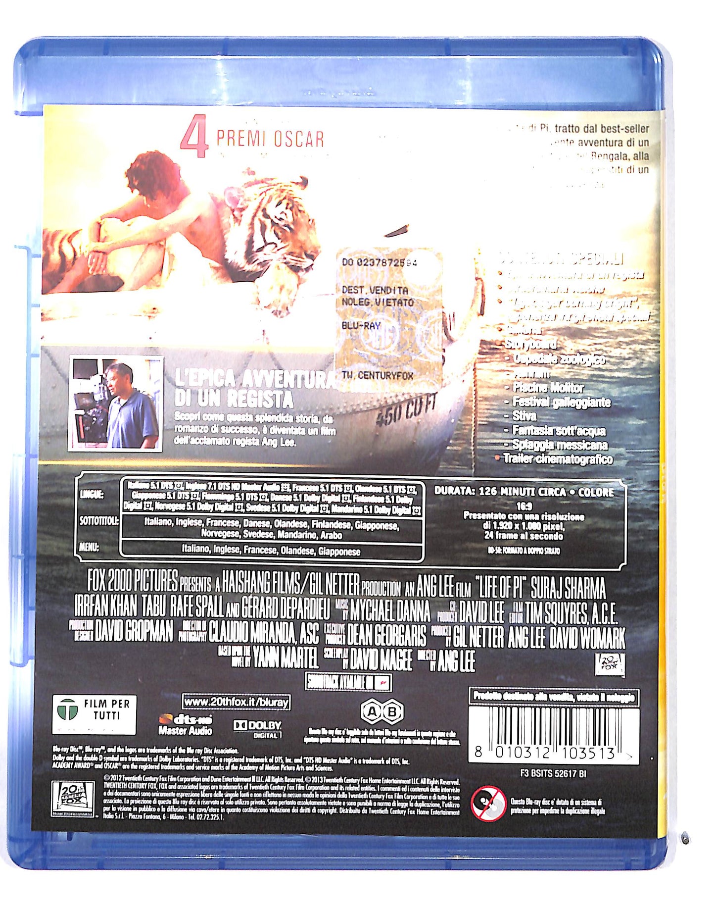 EBOND Vita di Pi BLURAY BLURAY DB689260