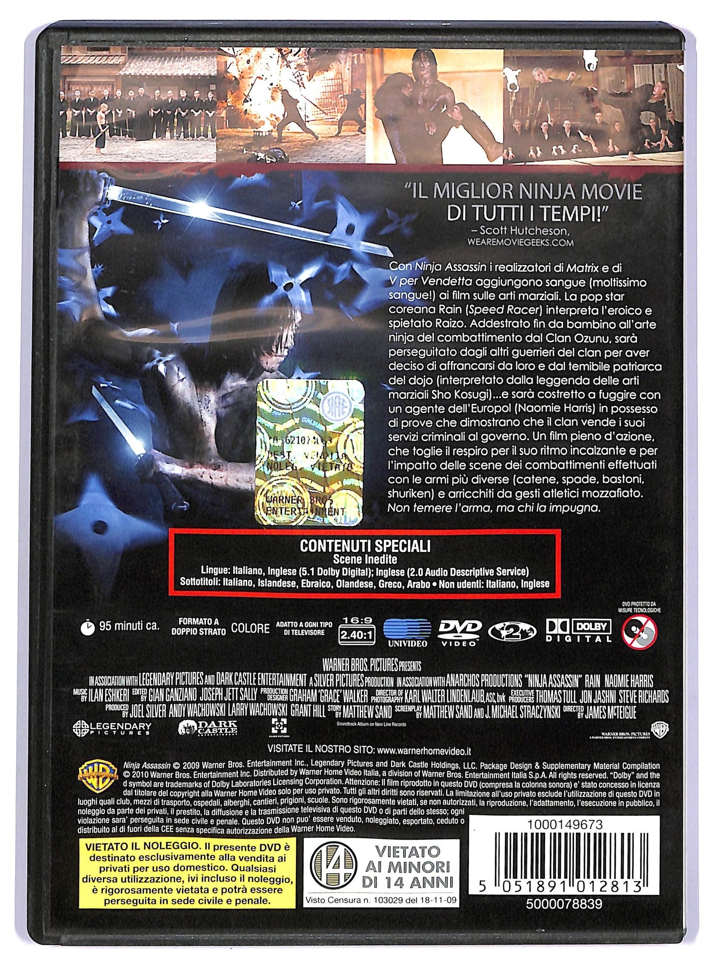 EBOND ninja assassin DVD DB689418