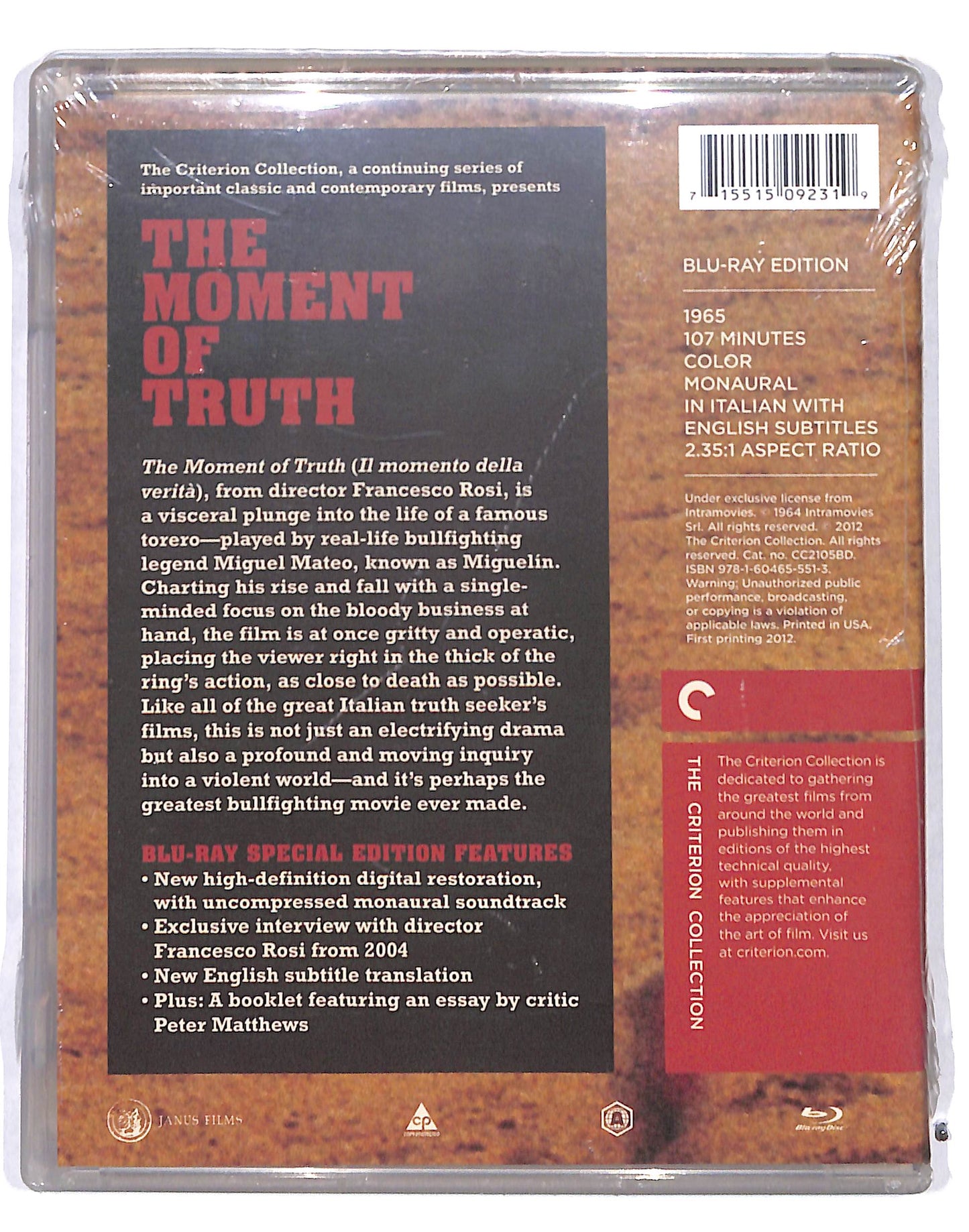 EBOND The Moment of Truth Versione Stati Uniti BLURAY DB689609