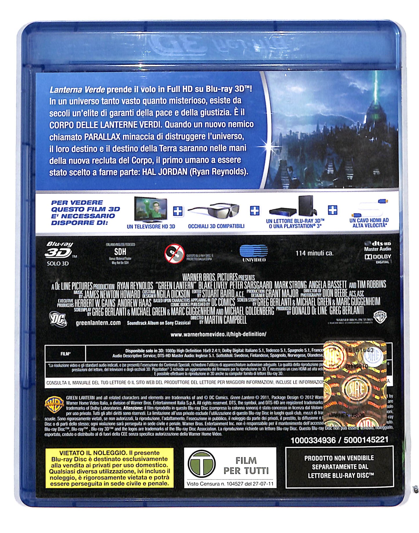 EBOND Lanterna Verde BLURAY 3D BLURAY DB689652