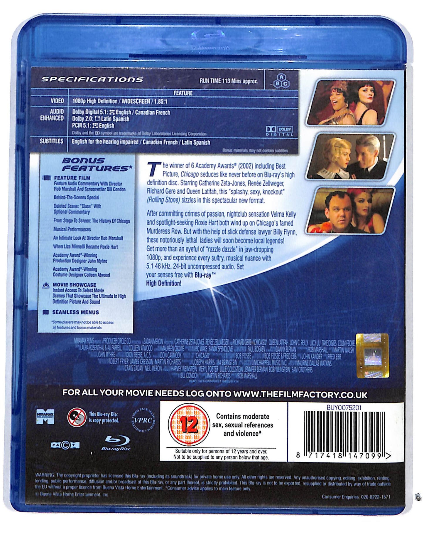 EBOND Chicago Edizione: Regno Unito BLURAY BLURAY DB689664