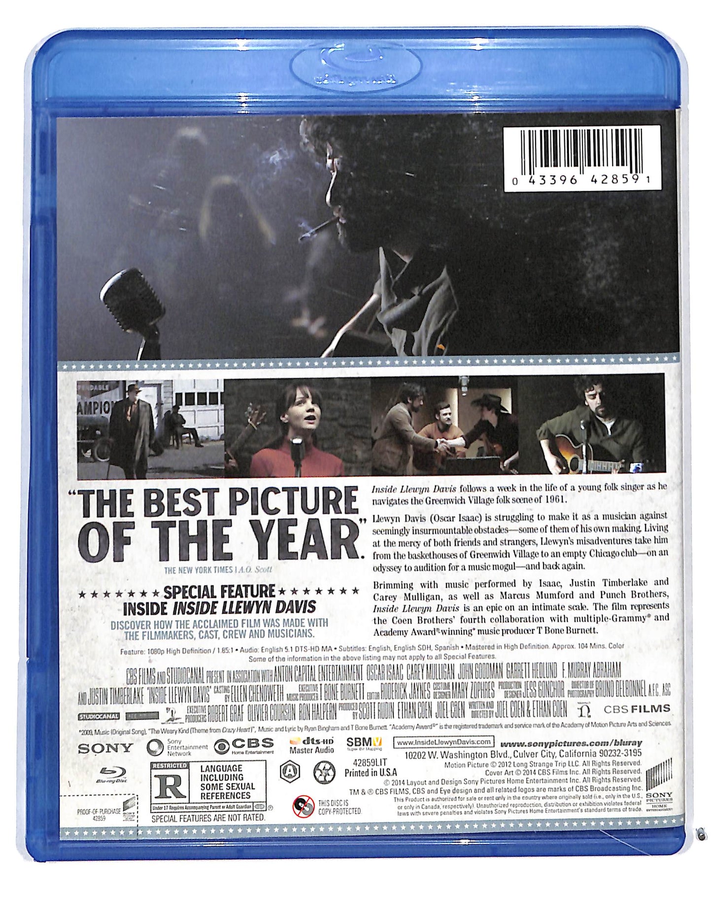 EBOND Inside Llewyn Davis Edizione USA BLURAY DB689665