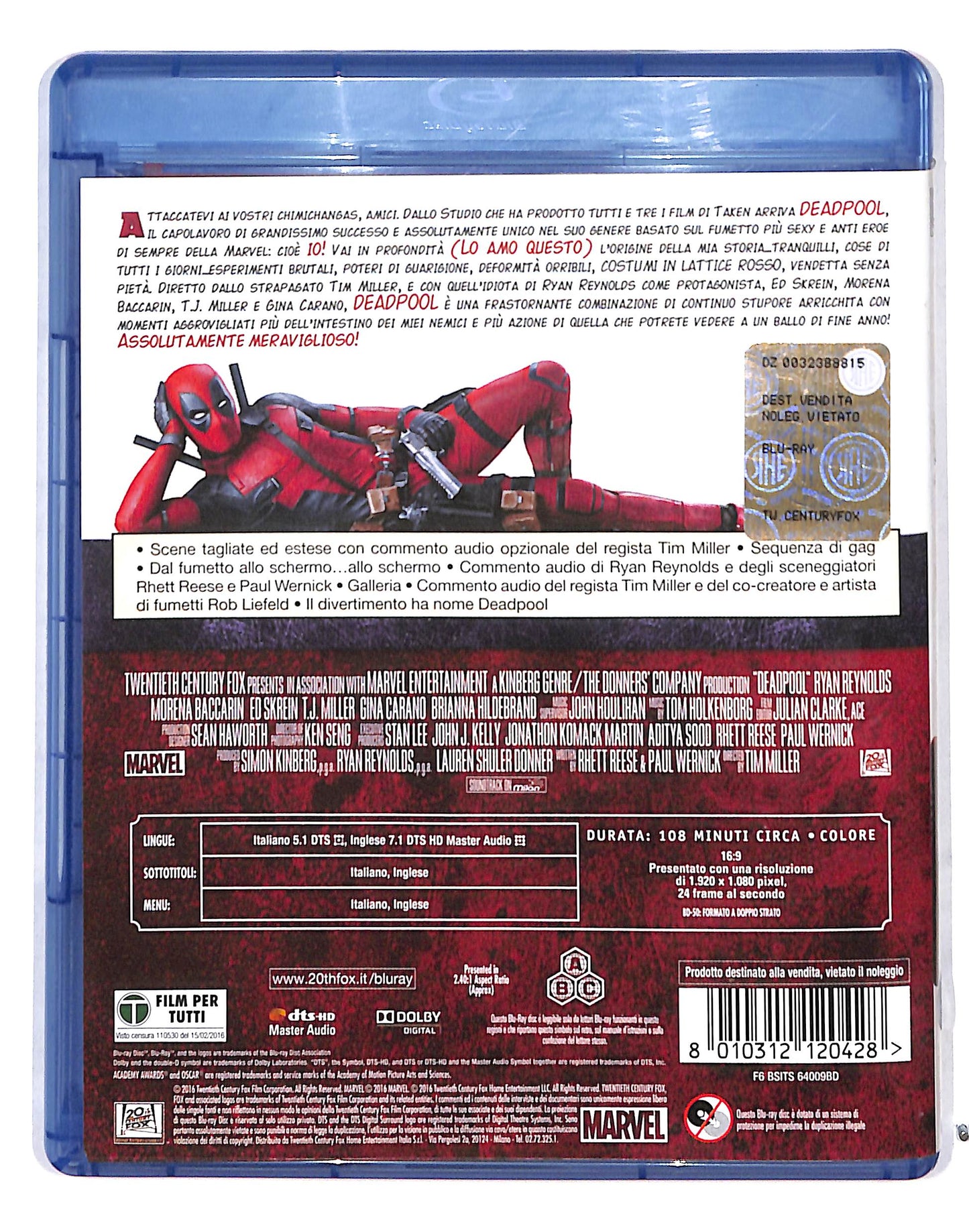 EBOND Deadpool BLURAY BLURAY DB689749