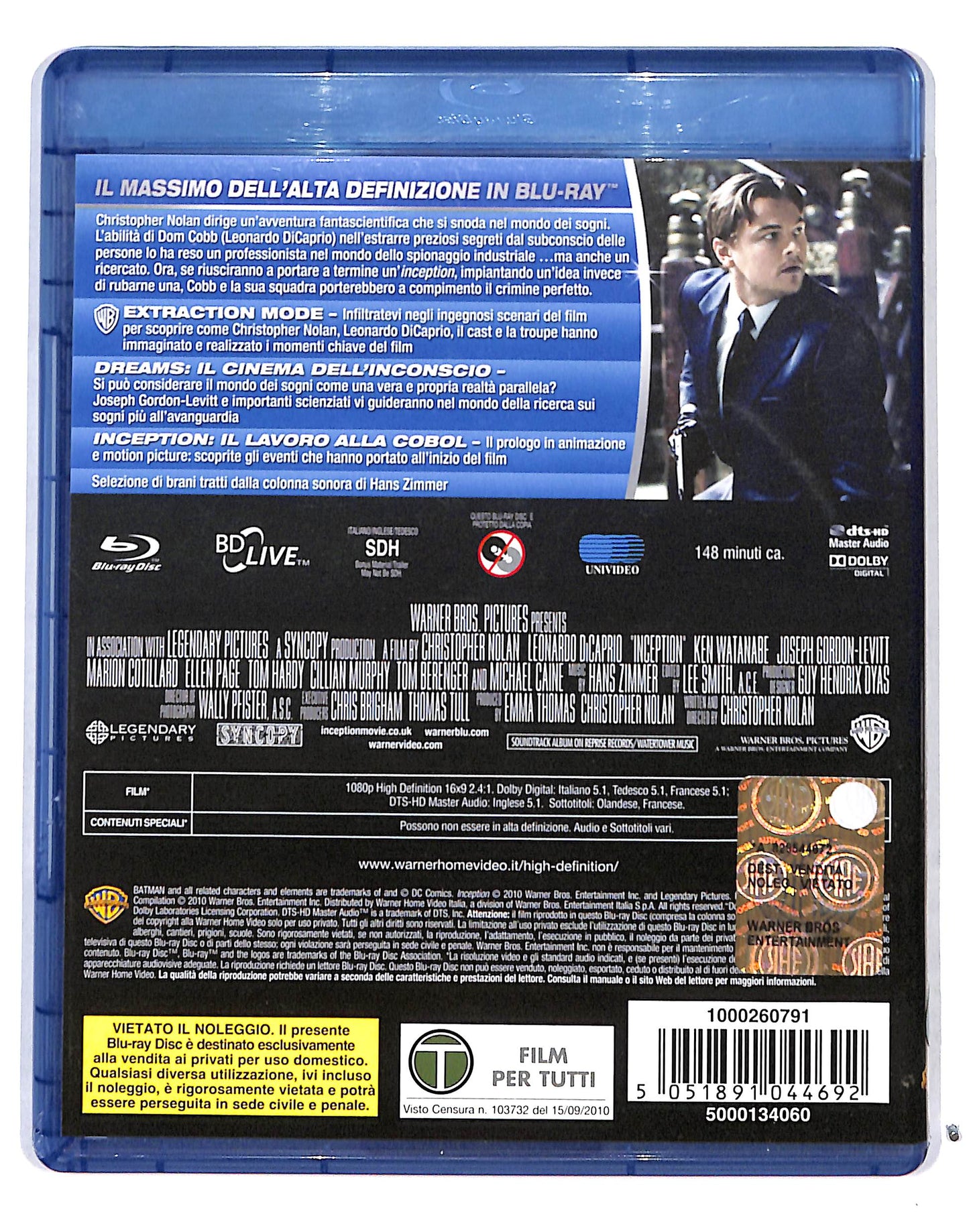 EBOND Inception BLURAY BLURAY DB689751