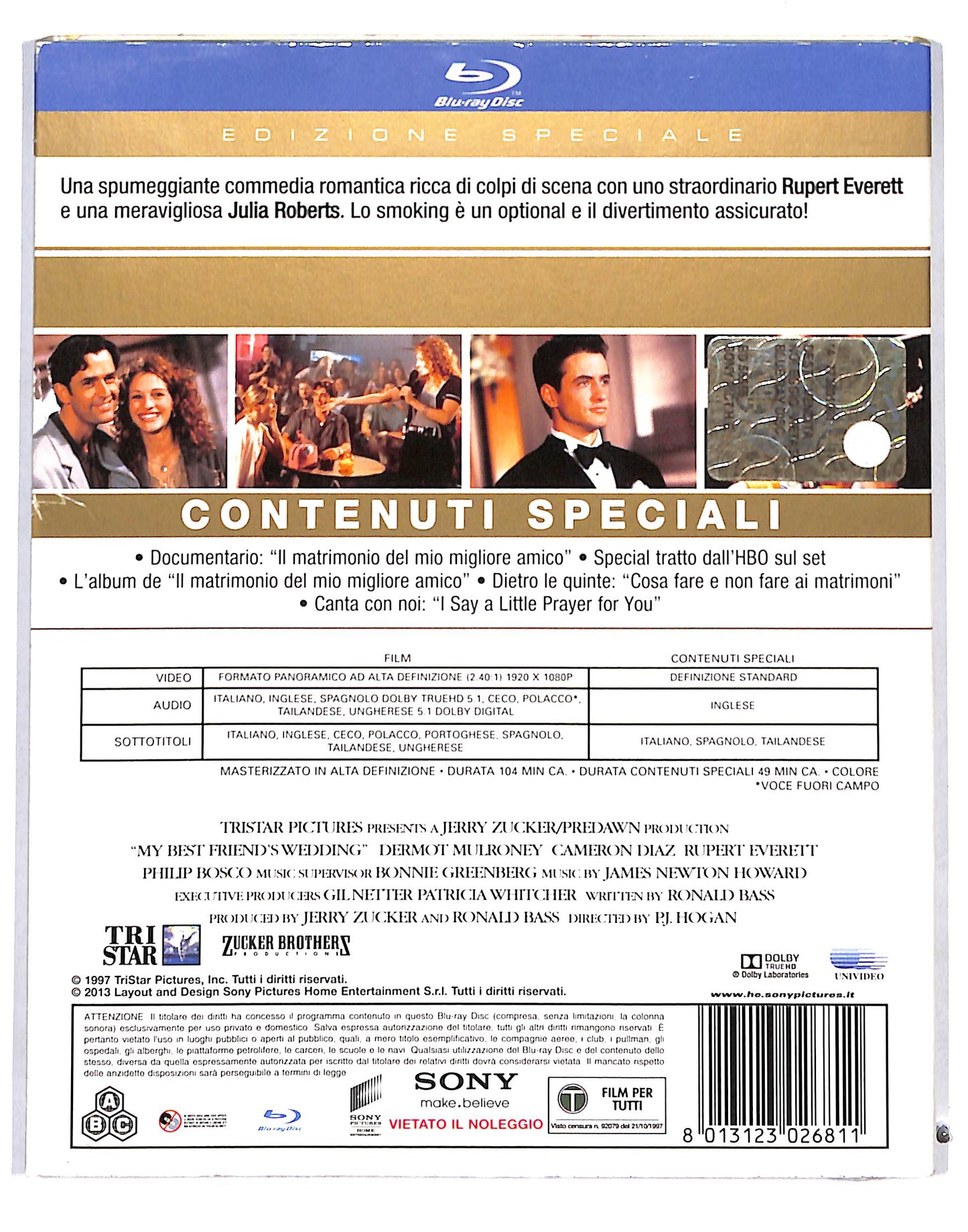 EBOND Il matrimonio del mio Migliore Amico EDIZIONE SPECIALE BLURAY DB689756
