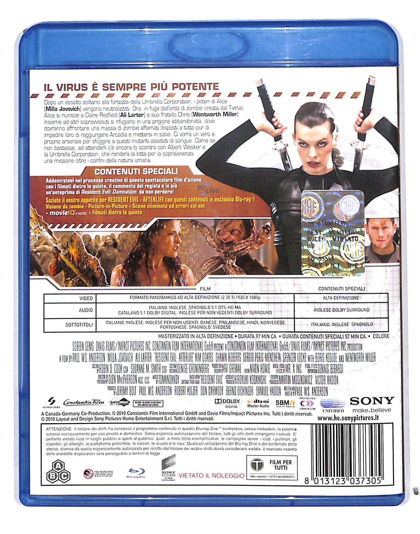 EBOND Resident Evil: Afterlife BLURAY BLURAY DB689757