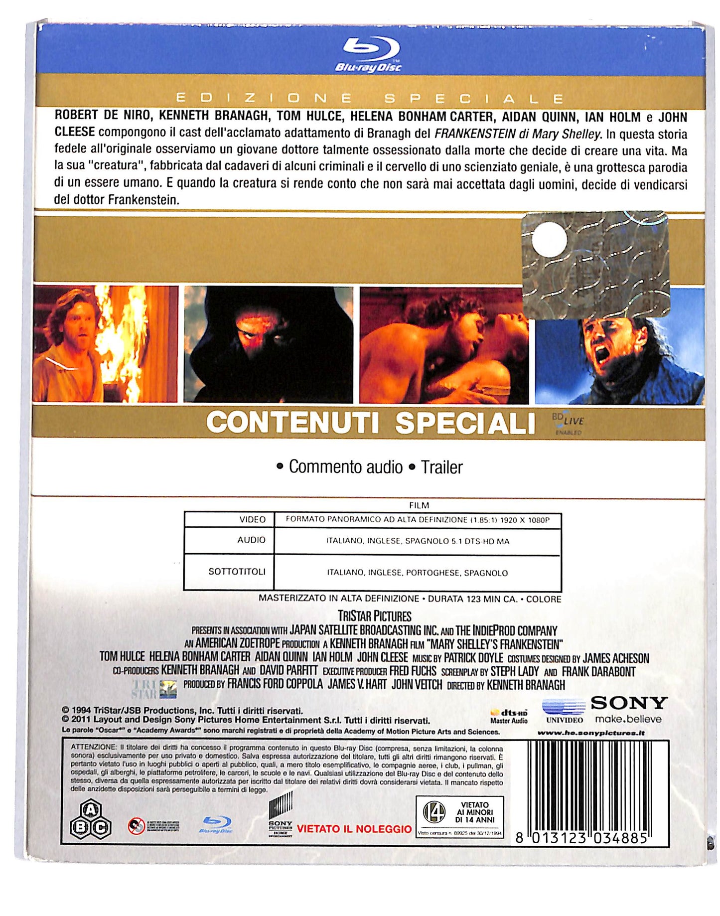 EBOND Frankenstein Di Mary Shelley BLURAY DB689766
