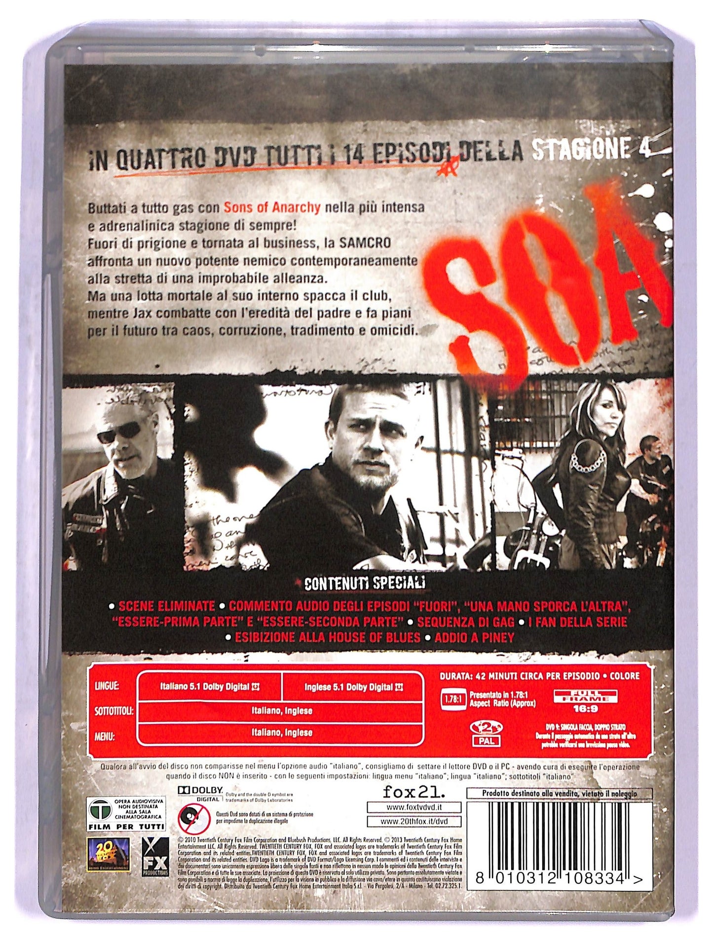 EBOND Sons Of Anarchy Stagione 4 DVD DB689833