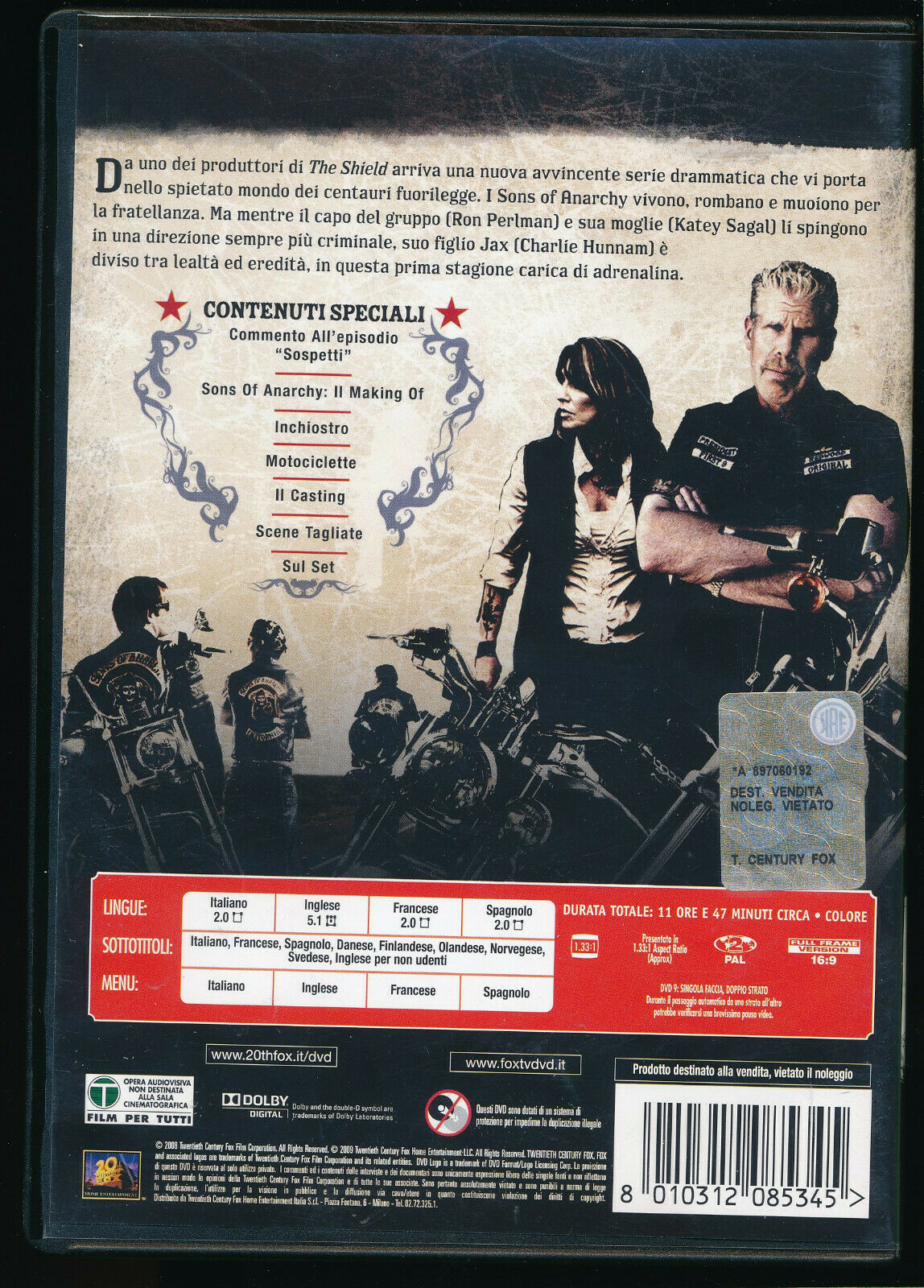 EBOND Sons Of Anarchy - Stagione 01 DVD DB689840