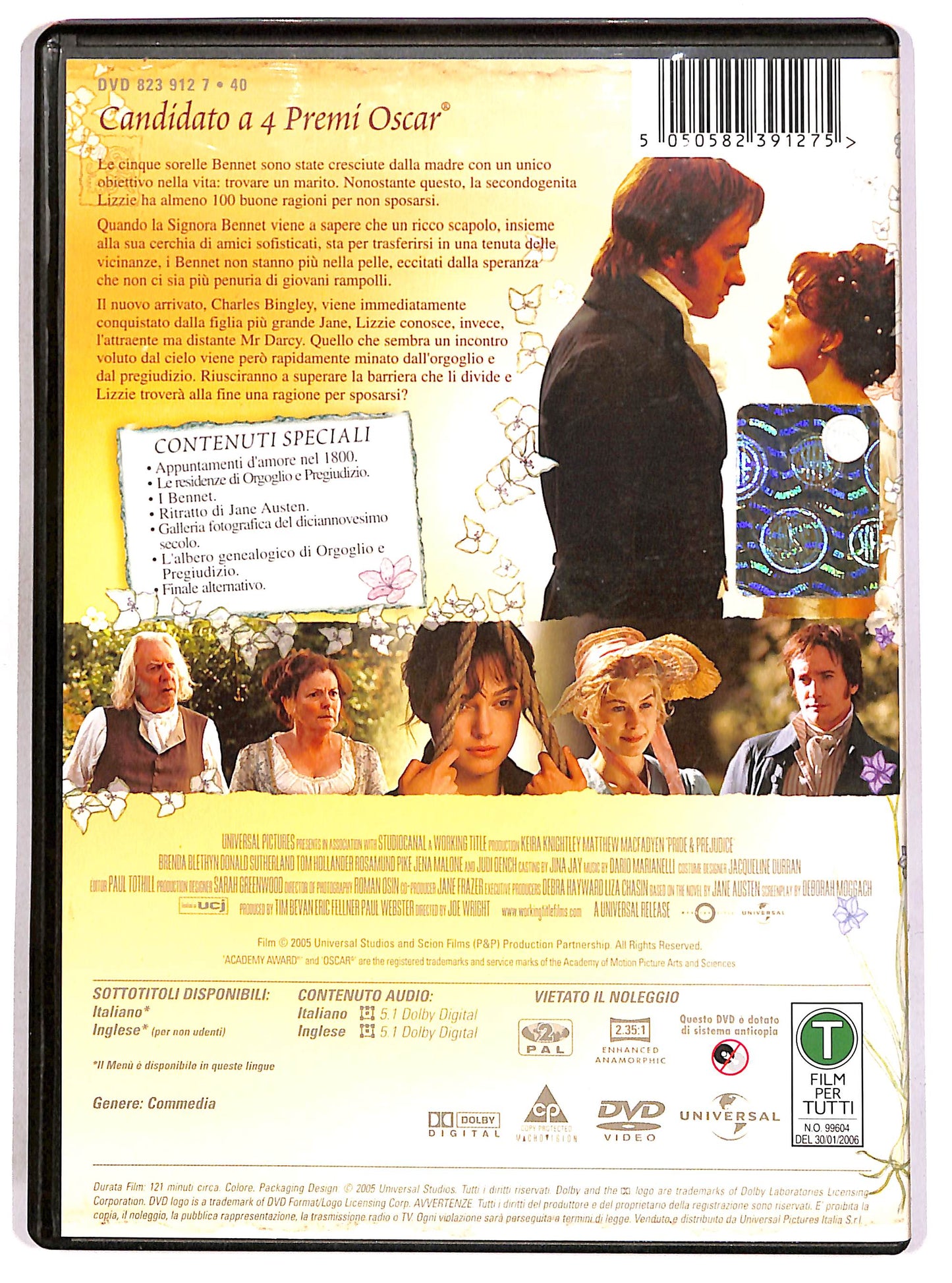 EBOND Orgoglio E Pregiudizio DVD DB690104