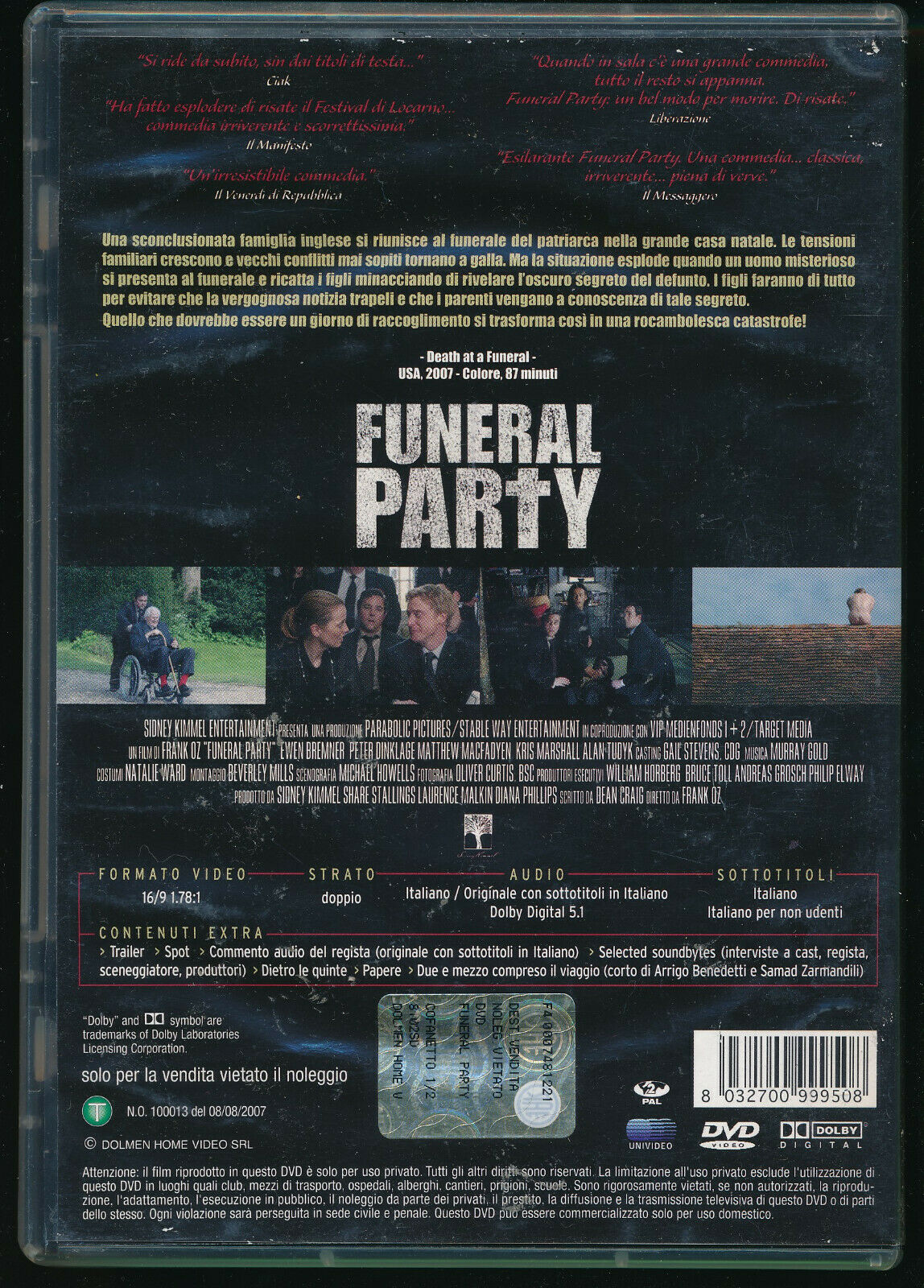 EBOND Funeral Party DVD DB690125