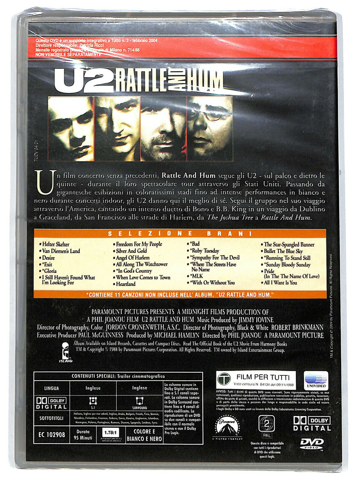 EBOND U2 - Rattle And Hum DVD DB690138
