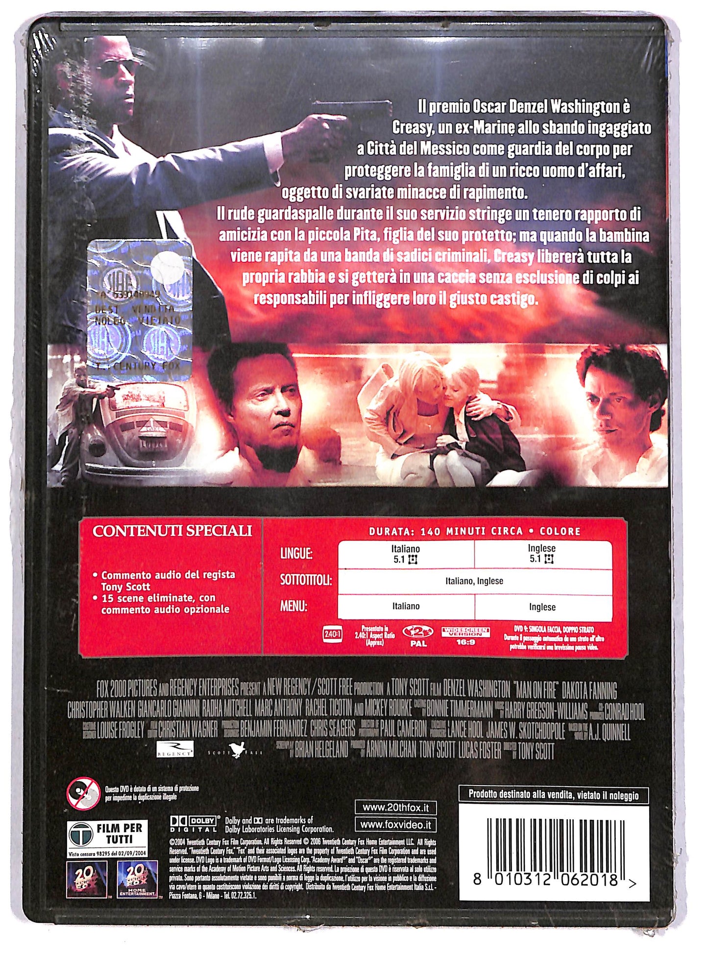 EBOND Man on Fire - Il fuoco della vendetta DVD DB690211