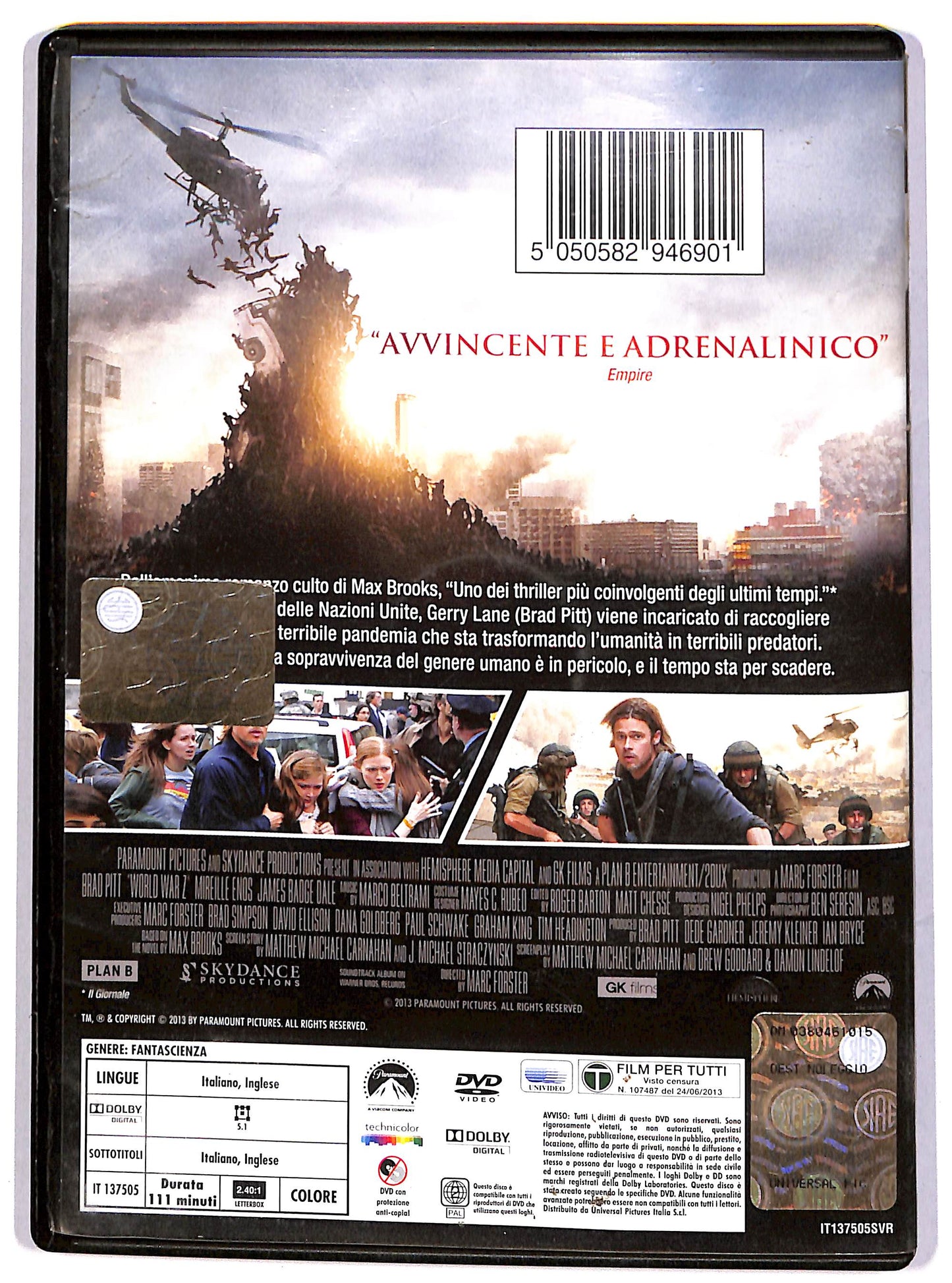 EBOND World War Z Noleggio DVD DB690249