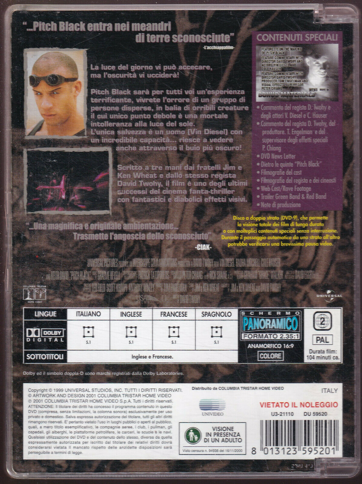 EBOND Pitch Black DVD DB690319