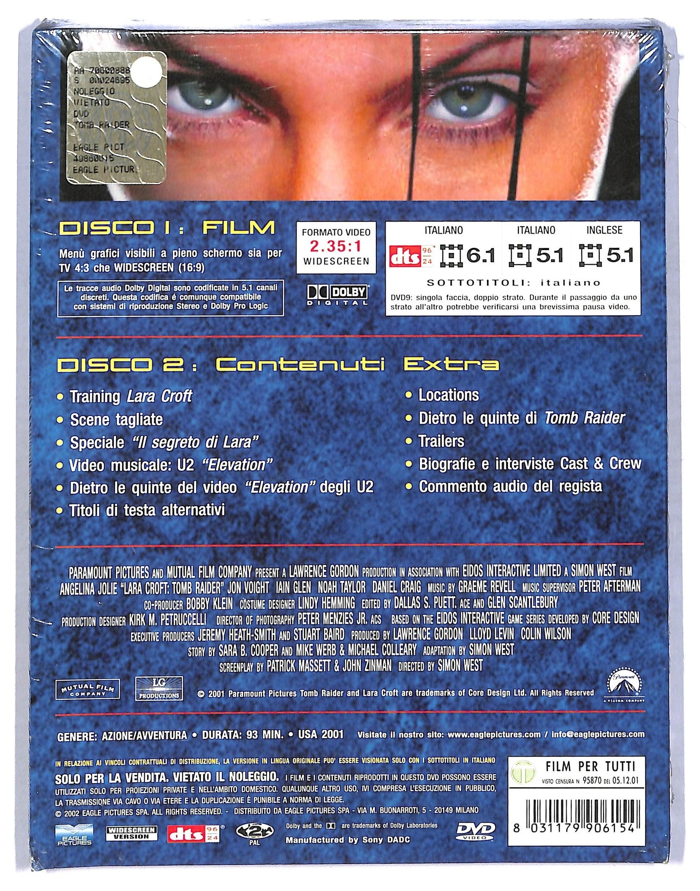 EBOND Lara Croft - Tomb Raider EDIZIONE SPECIALE DIGIPACK DVD DB690335