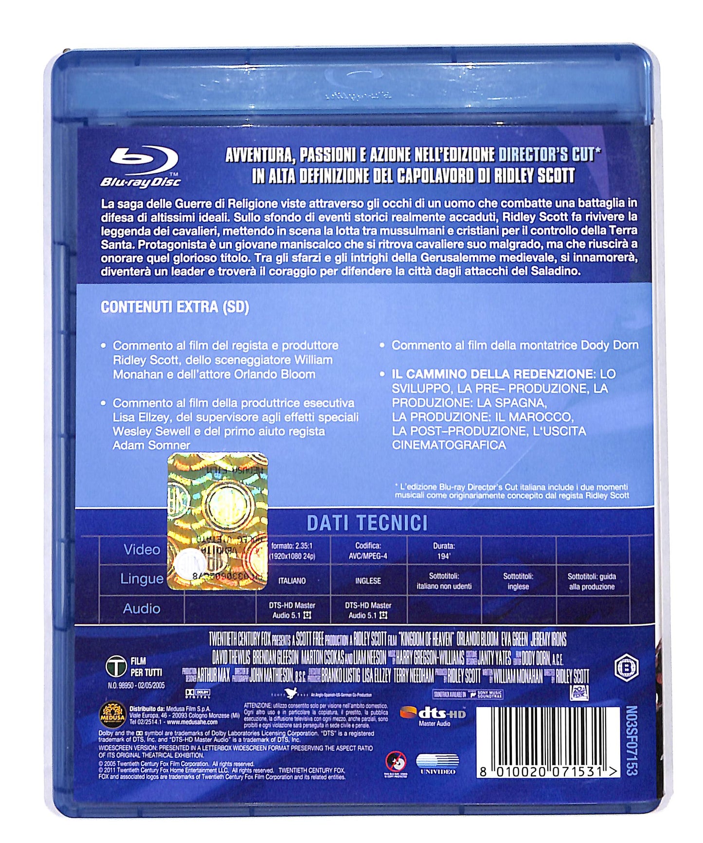 EBOND Le crociate Director's cut BLURAY BLURAY DB690725