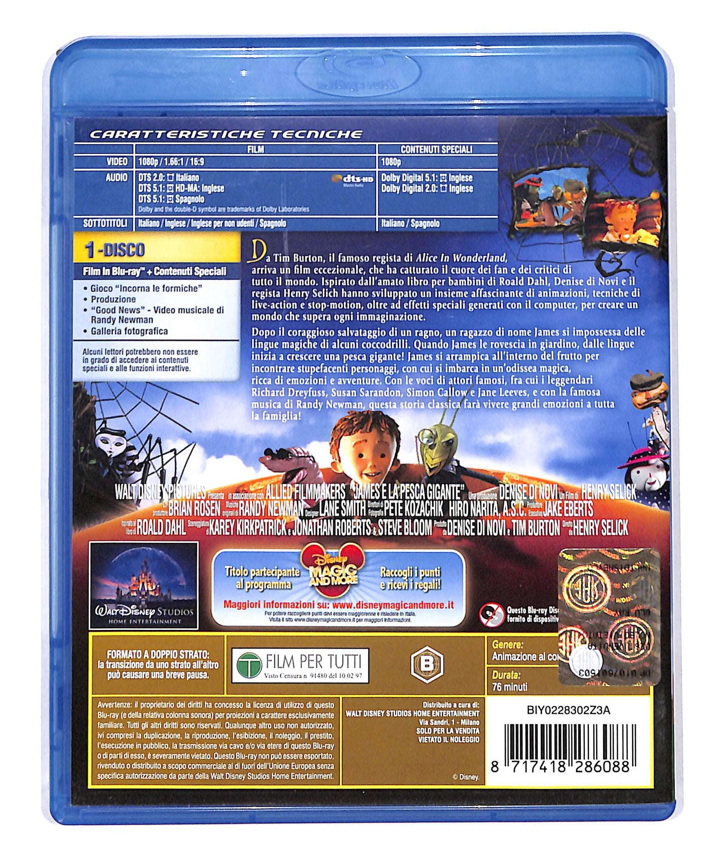 EBOND James e la pesca gigante Edizione Speciale BLURAY DB690734