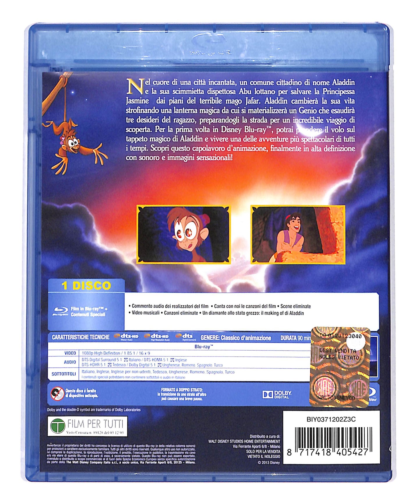 EBOND Aladdin BLURAY DB690762