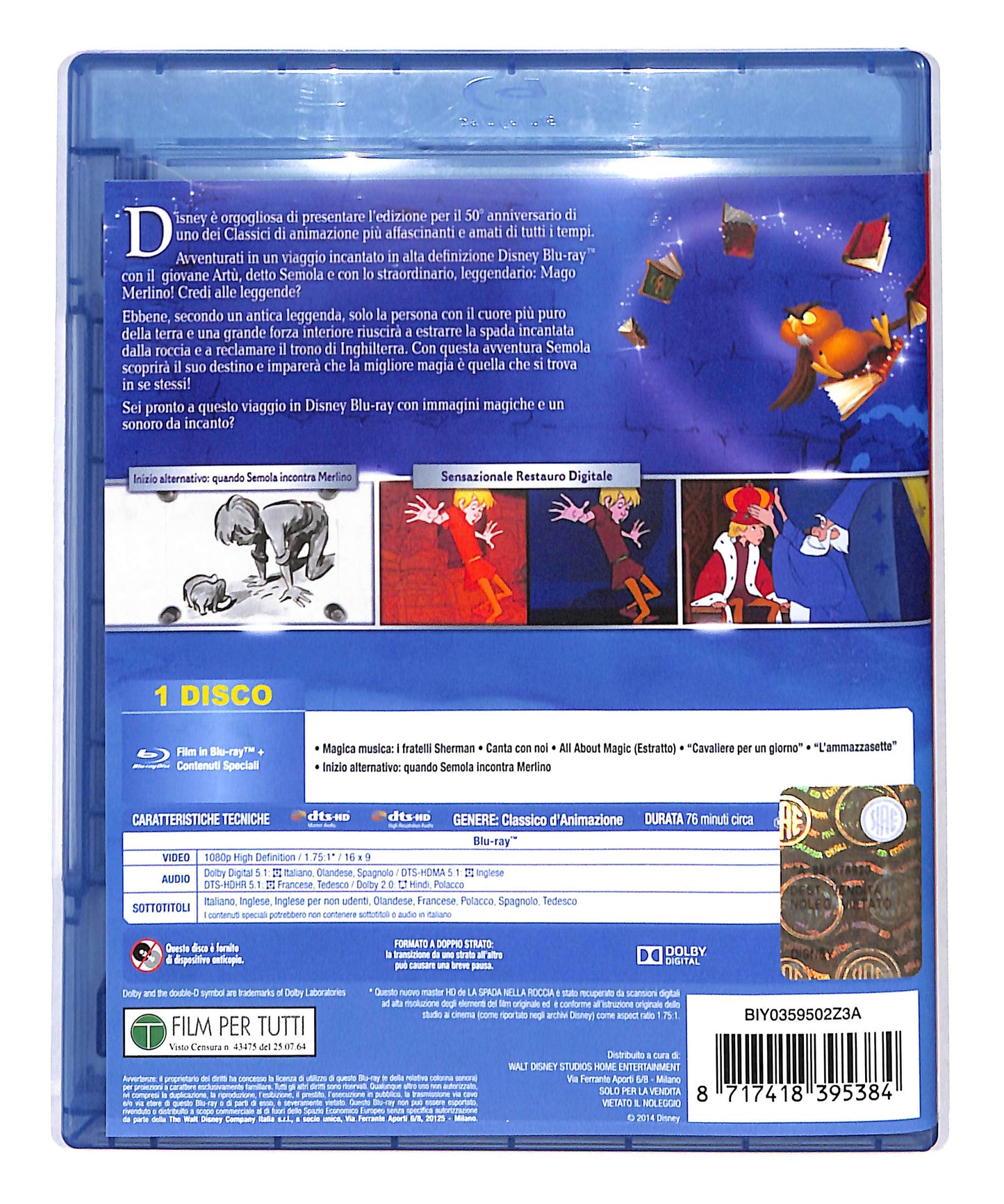 EBOND La Spada Nella Roccia Special Edition 50° Anniversario BLURAY DB690769
