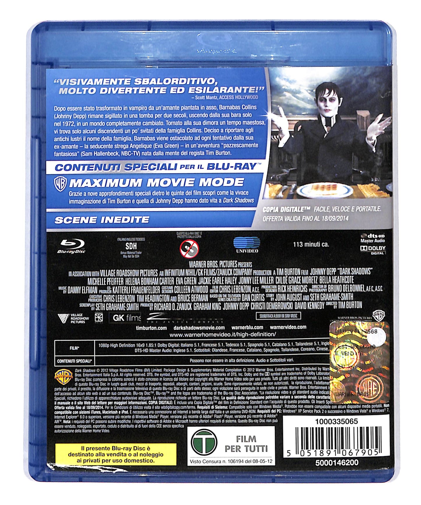 EBOND Dark Shadows BLURAY DB690777