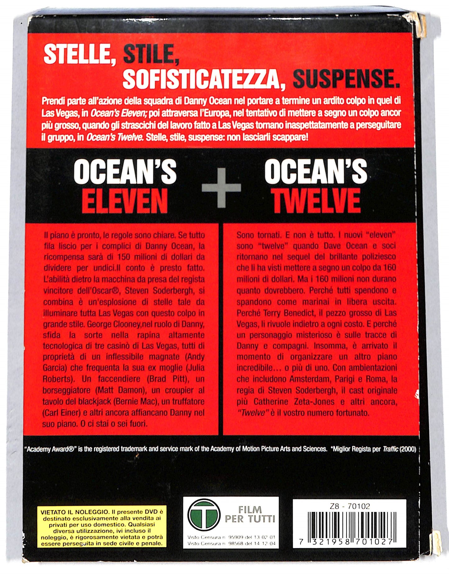 EBOND ocean's eleven + ocean's twelve - edizione limitata DVD DB690912