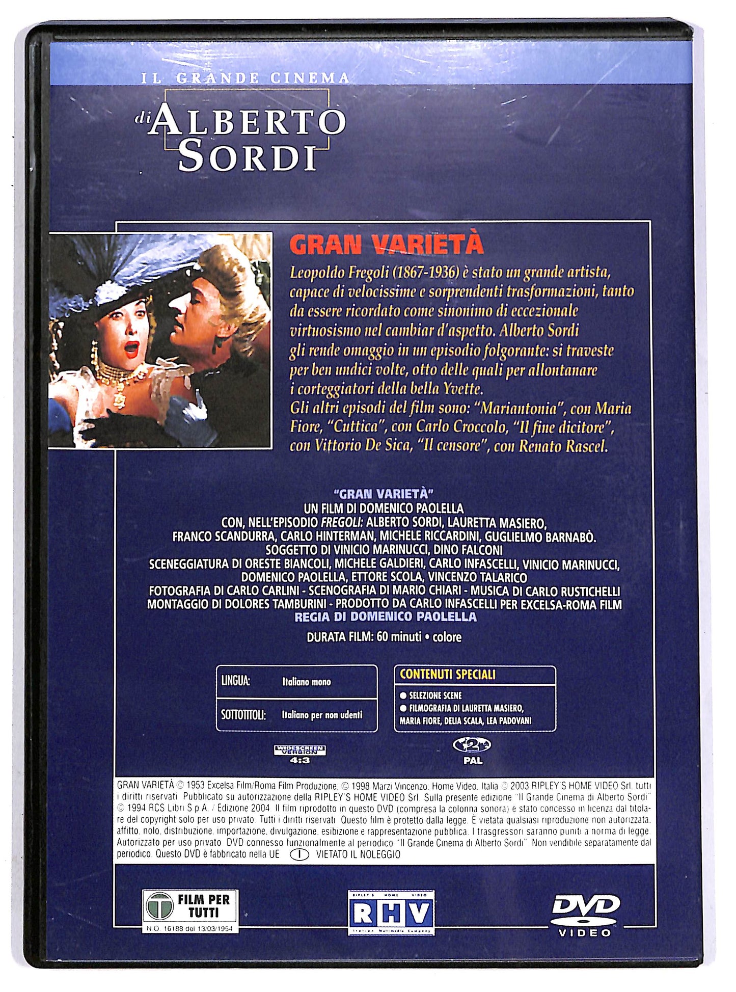 EBOND Alberto Sordi - Gran varieta EDITORIALE DVD DB690915