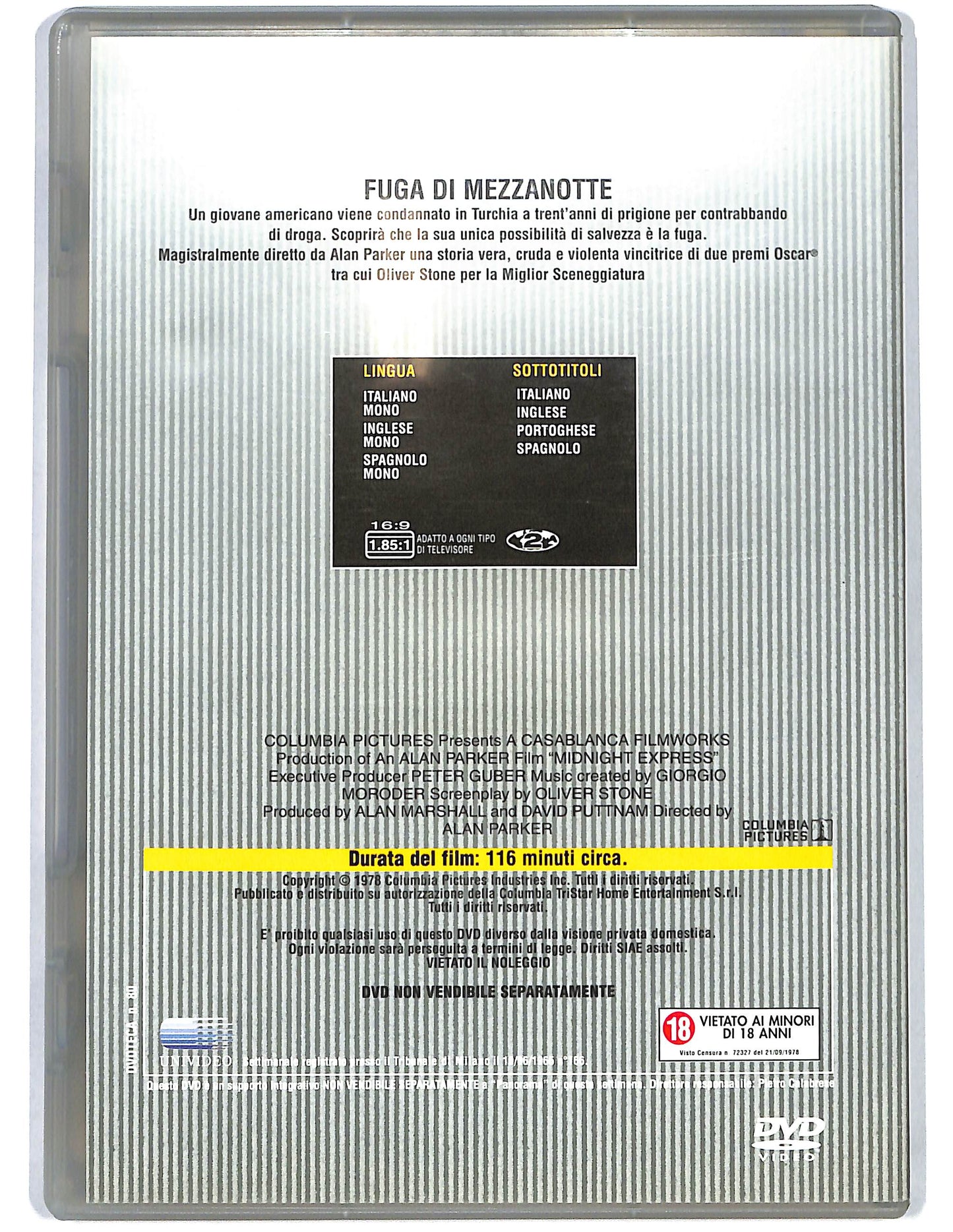 EBOND Fuga di mezzanotte EDITORIALE DVD DB690947